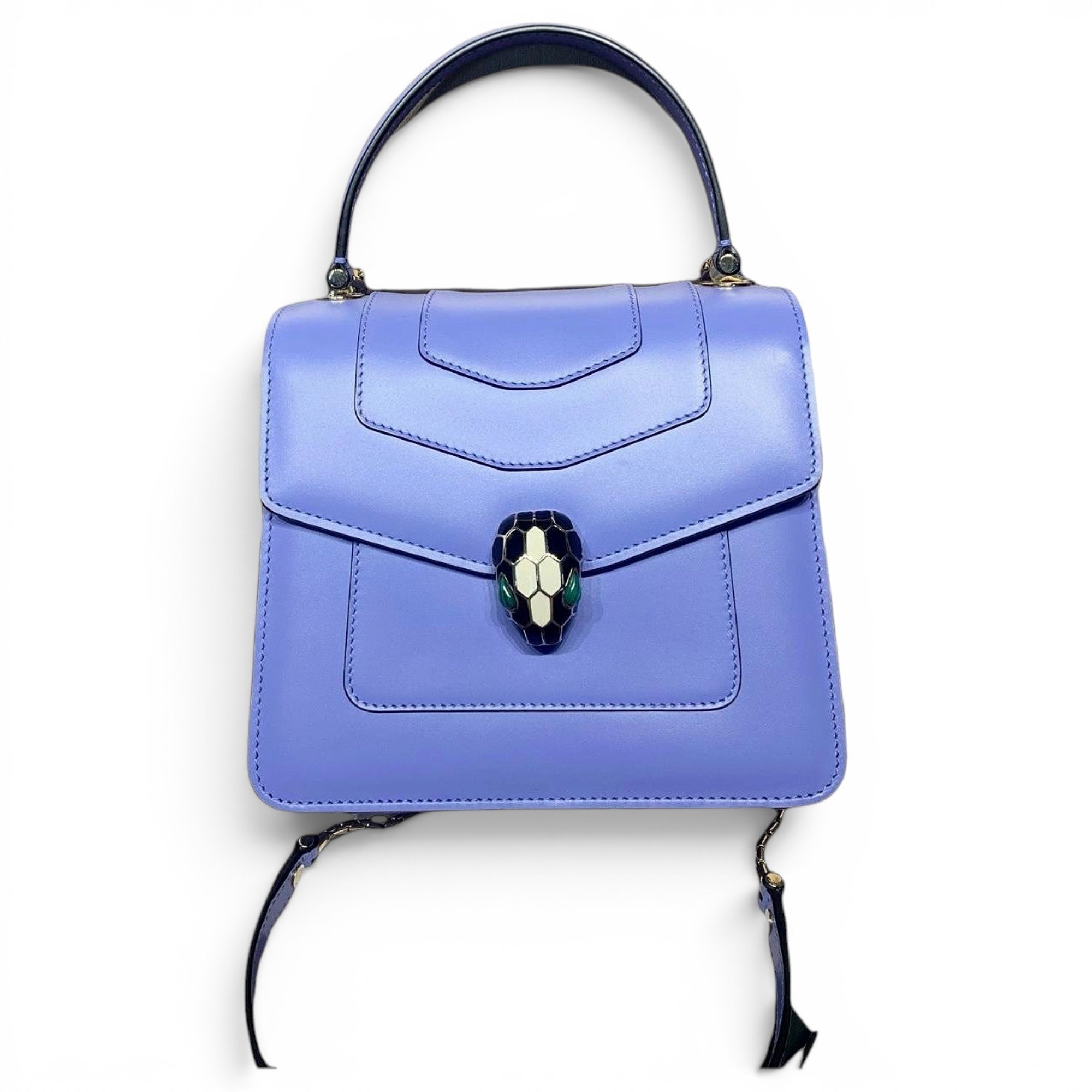 Serpenti leather handbag