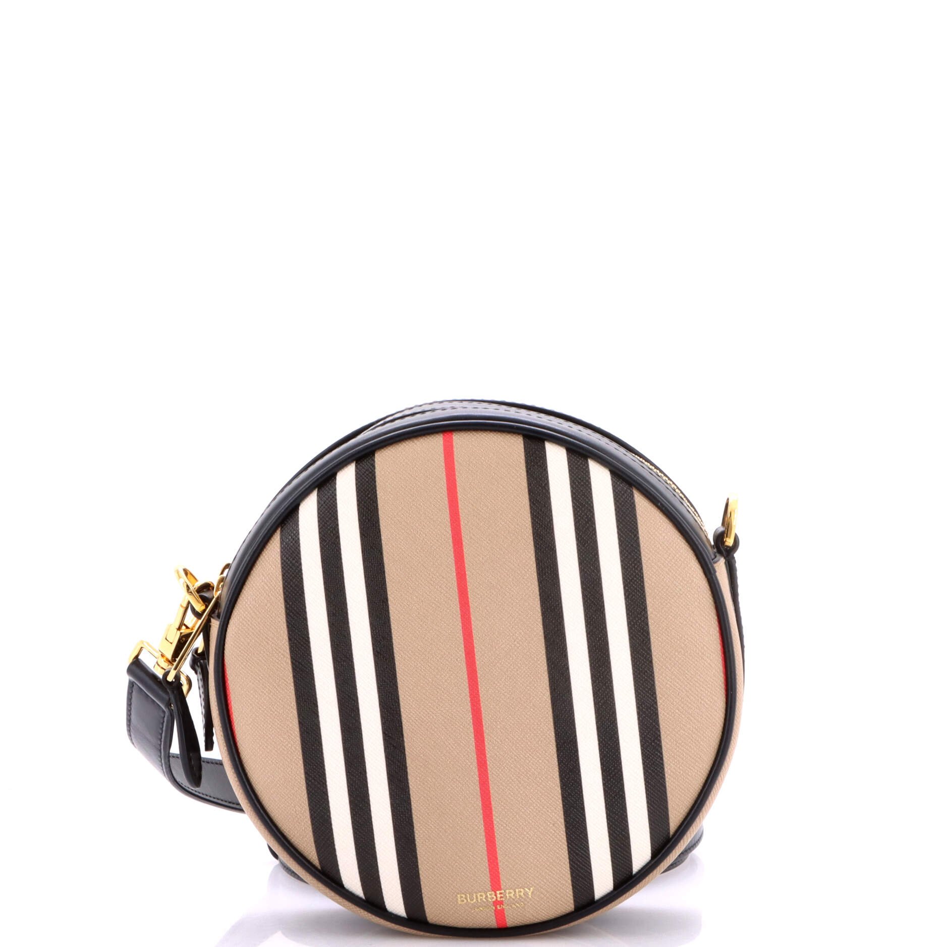 Louise Round Bag Icon Stripe E-Canvas