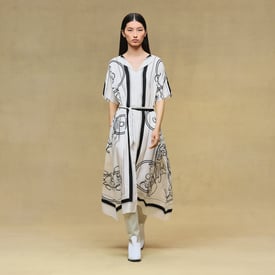 "Ex-Libris a Main Levee" caftan
