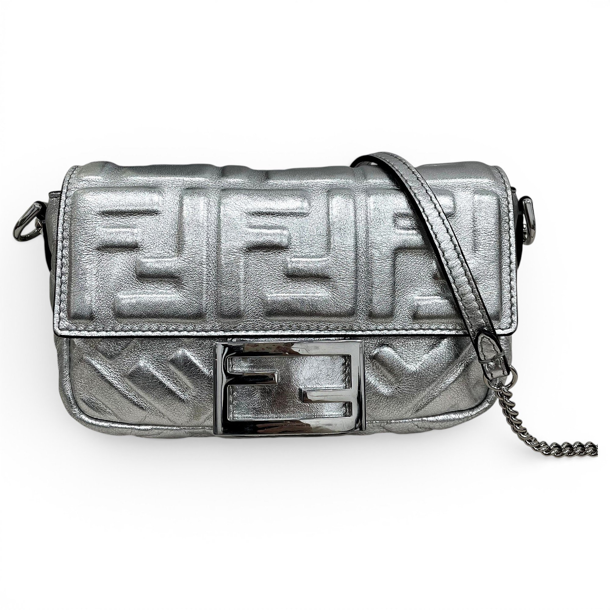 Baguette leather handbag