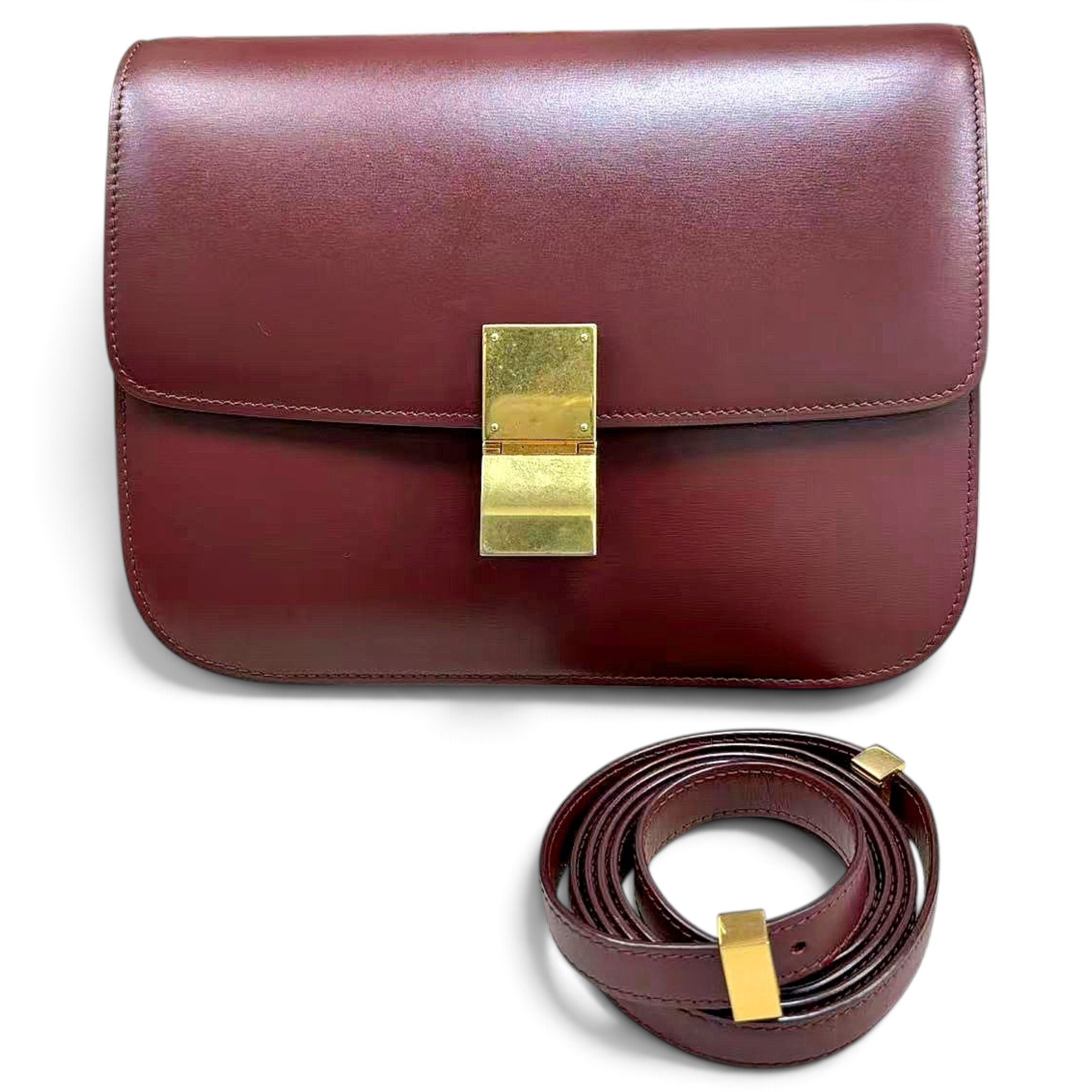 Classic leather crossbody bag