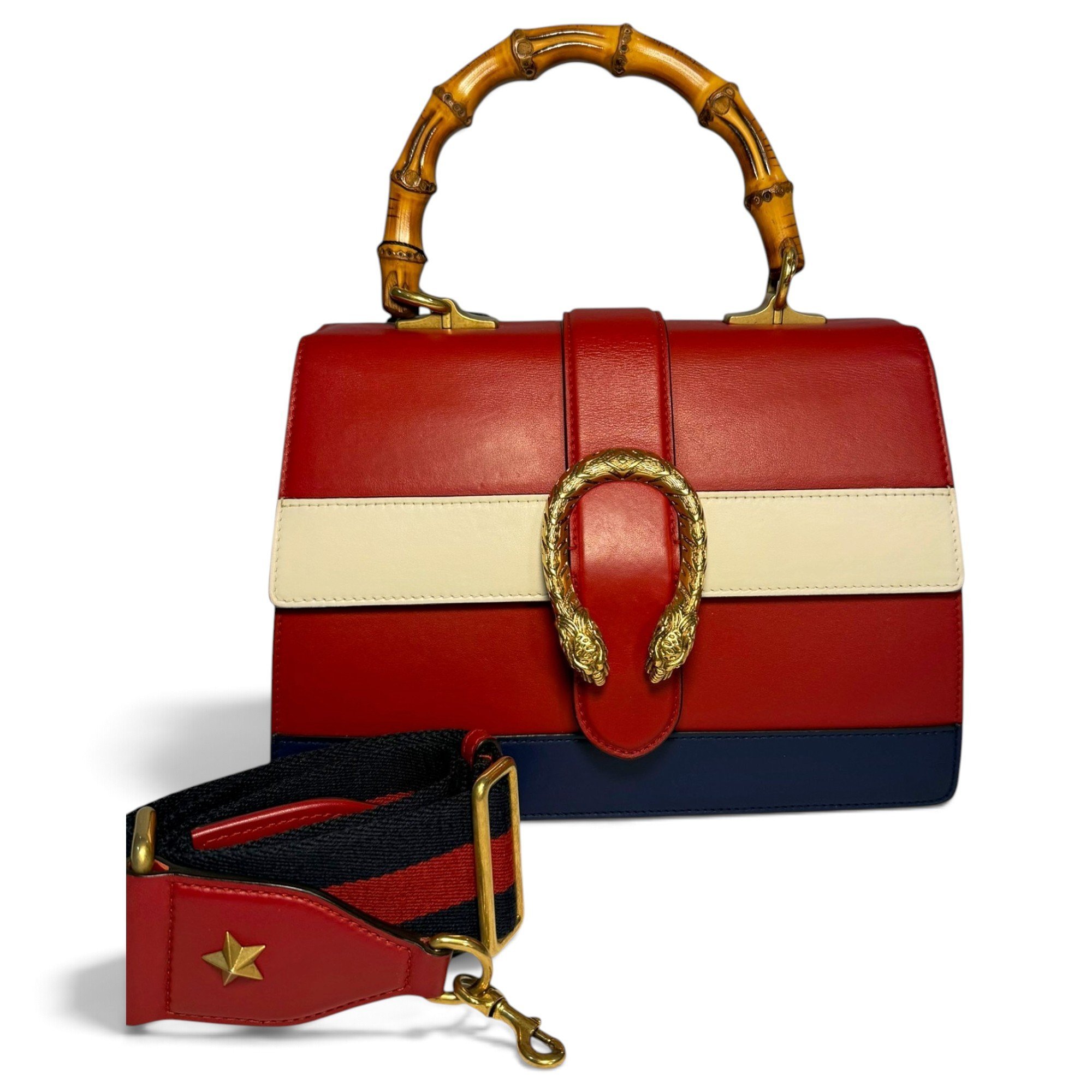Dionysus Bamboo leather handbag