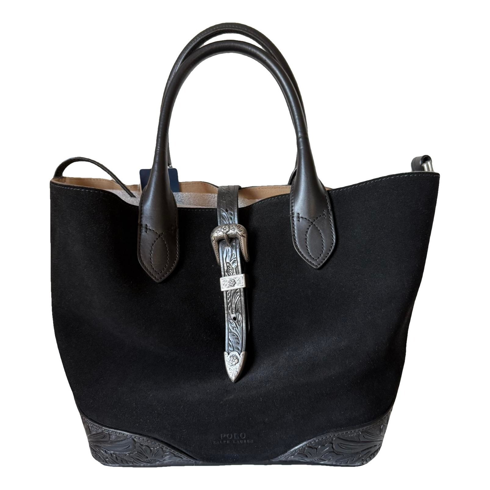 Leather tote