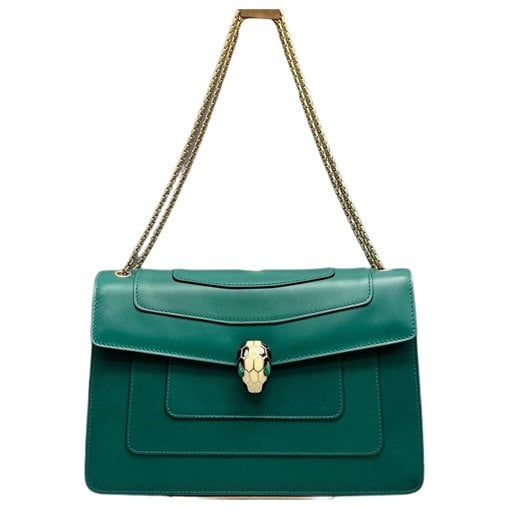 Serpenti leather handbag