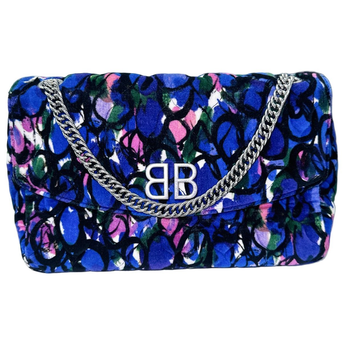BB chain velvet handbag
