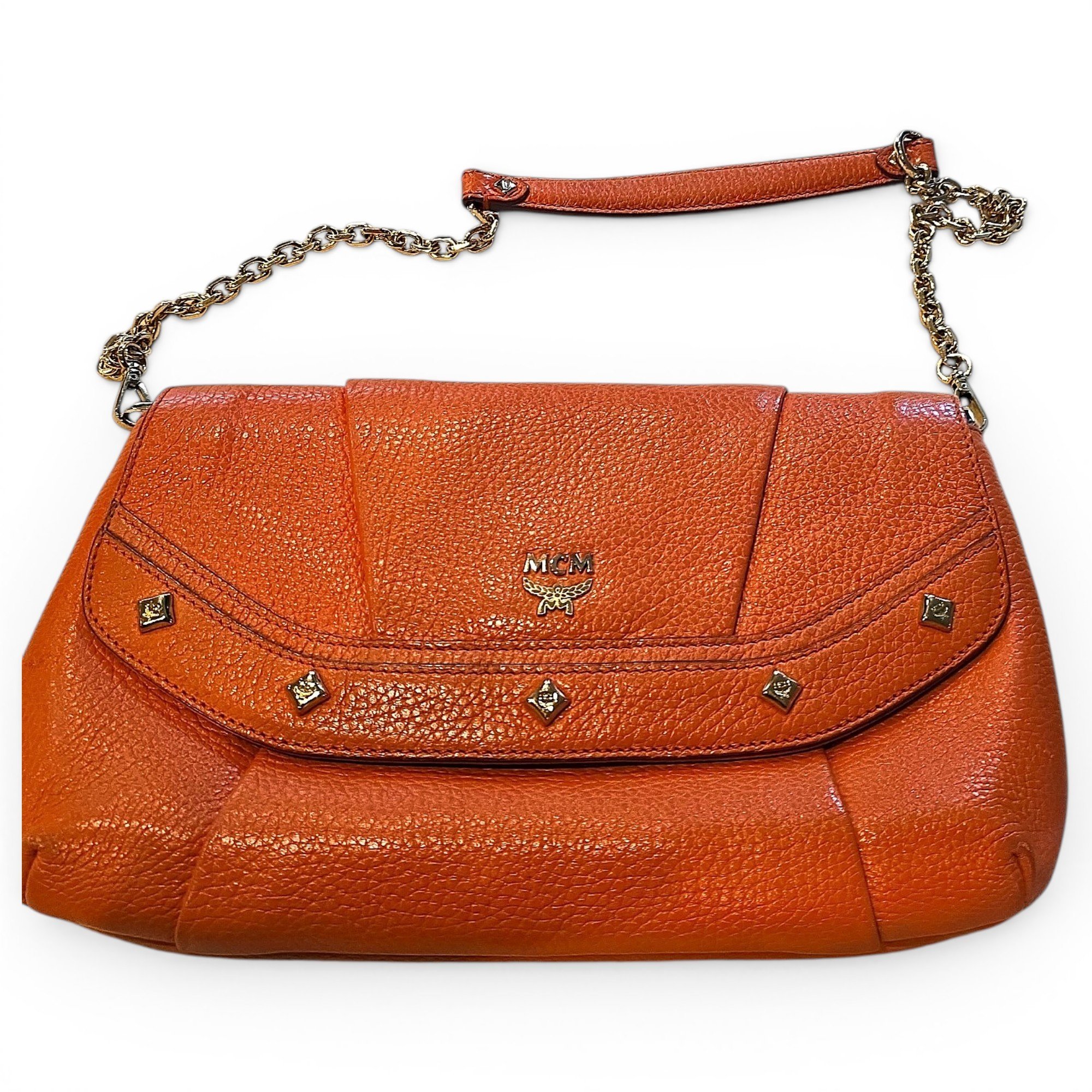 Millie leather clutch bag