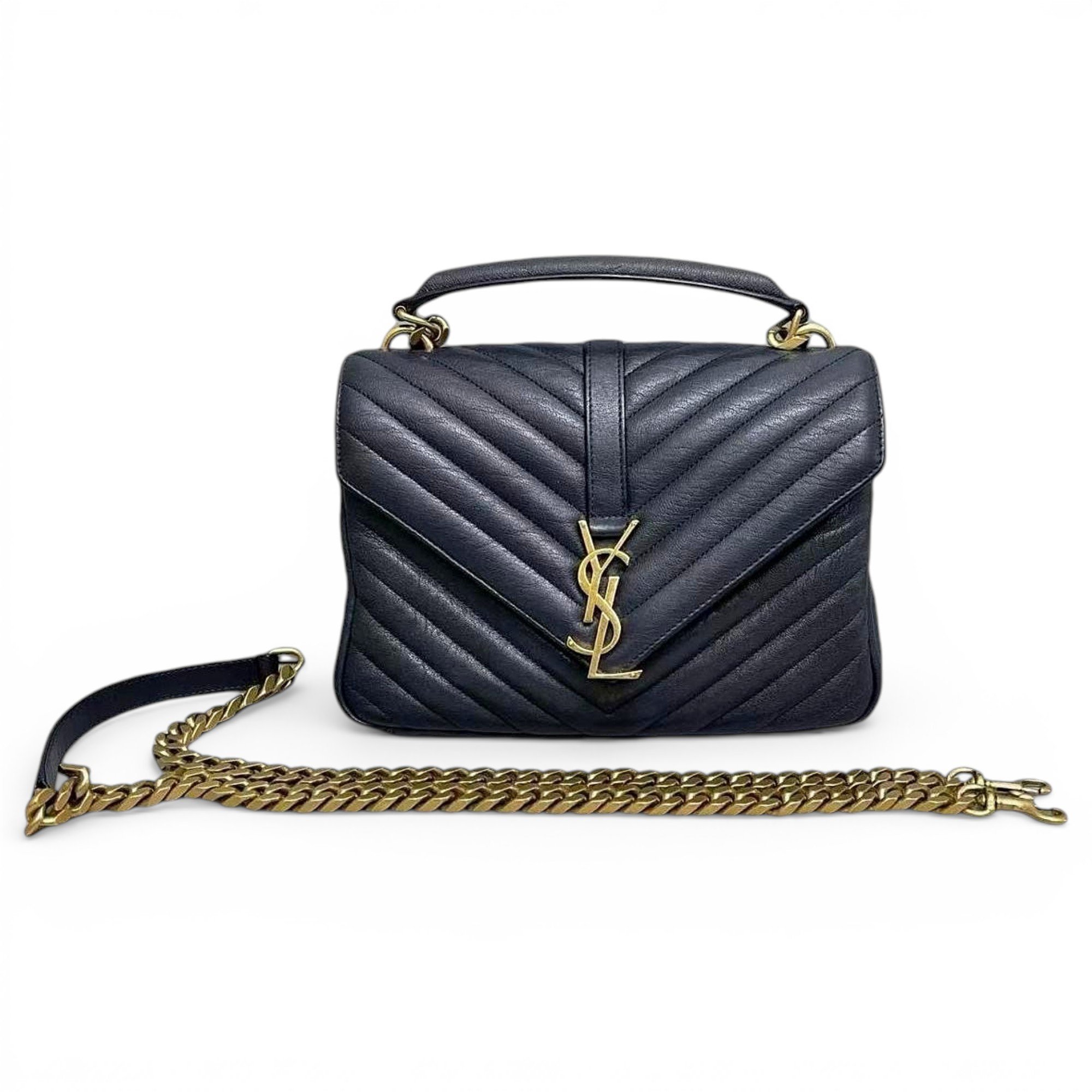 Collége monogramme leather handbag