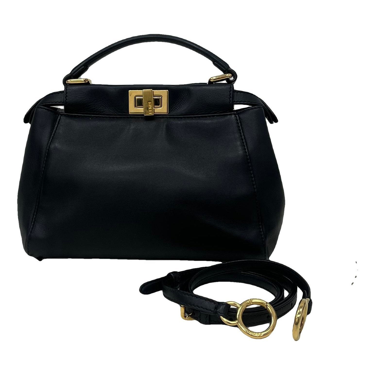 Peekaboo leather handbag