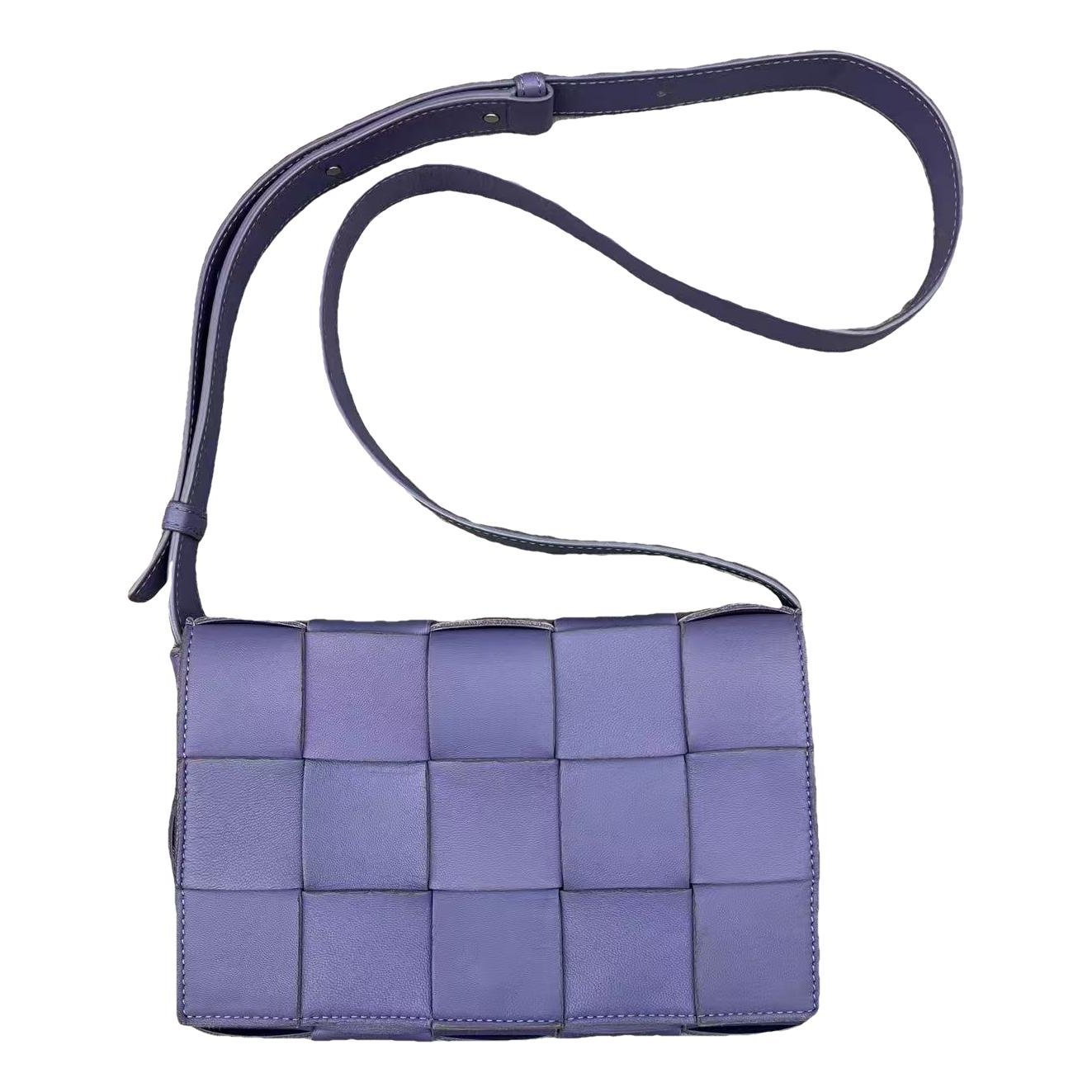 Cassette leather handbag