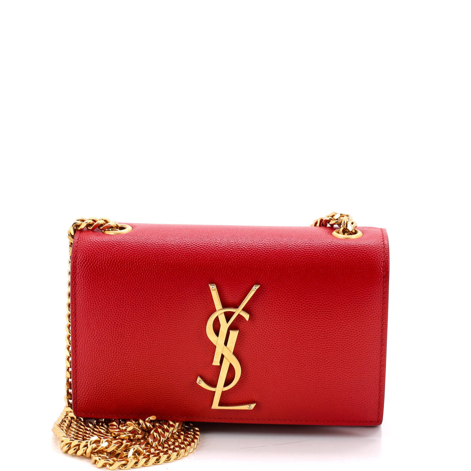 Classic Monogram Crossbody Bag Grainy Leather Small