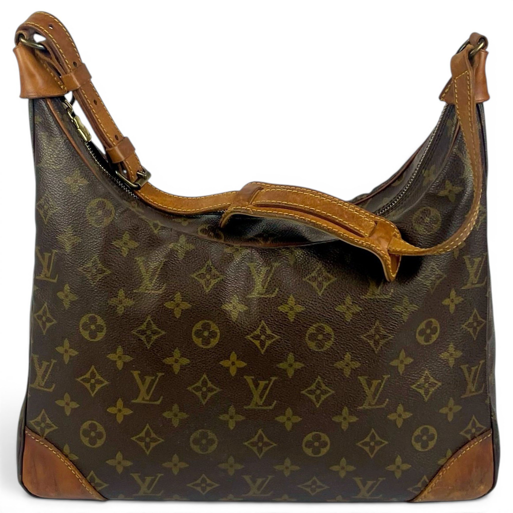 Croissant leather handbag