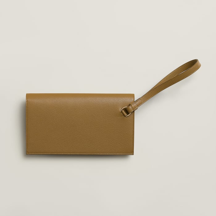 Bronze Doré Kelly Pocket Long Electrum Wallet