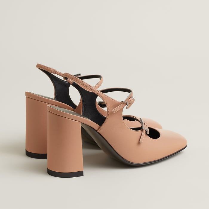 Beige Perlino Jackie 90 Pump