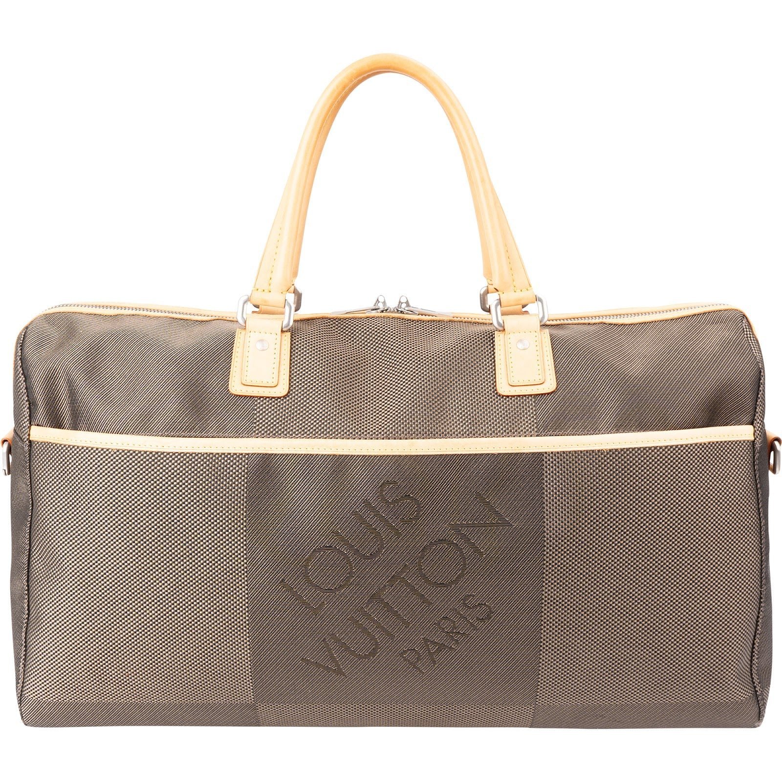 Keepall leather travel bag