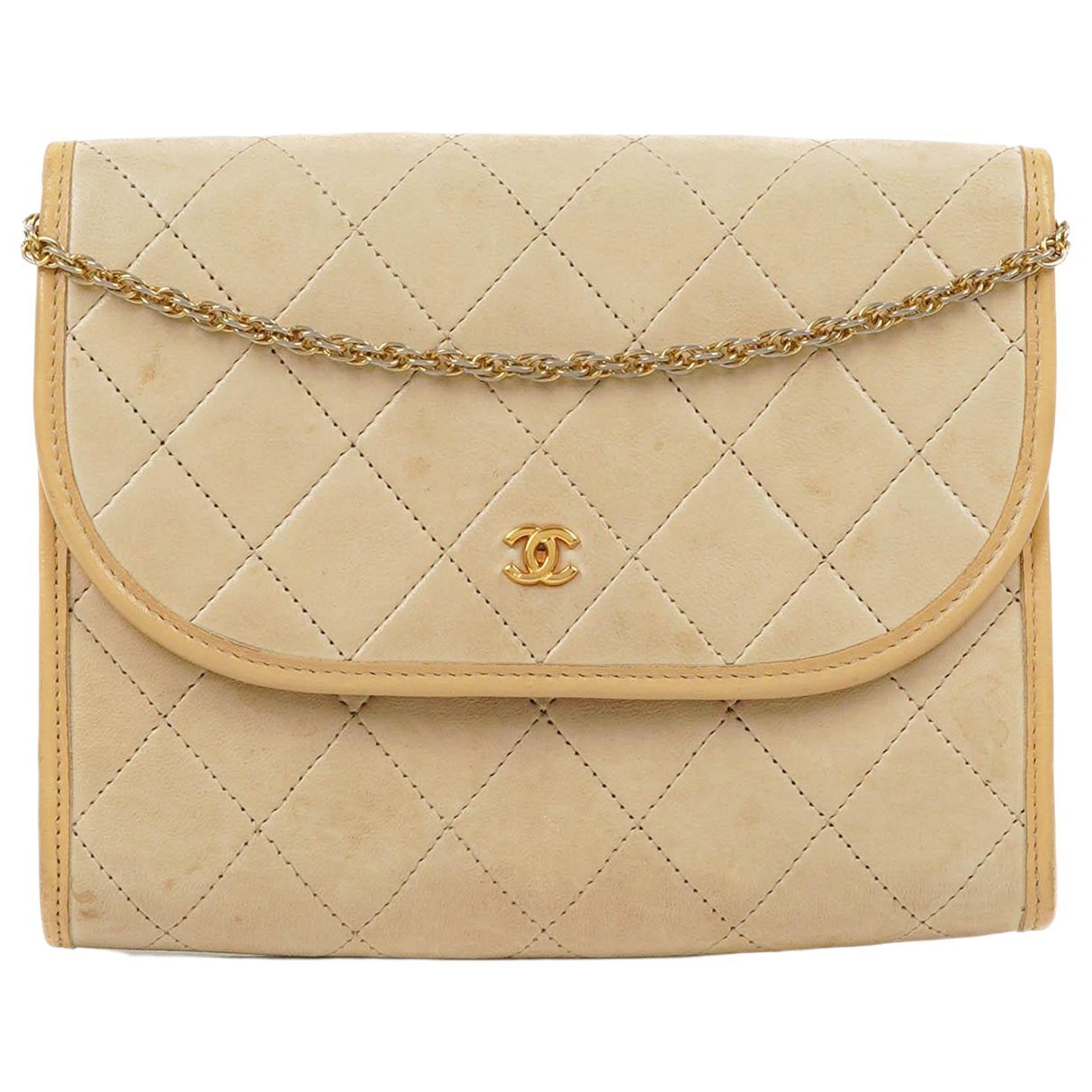 Wallet On Chain leather handbag