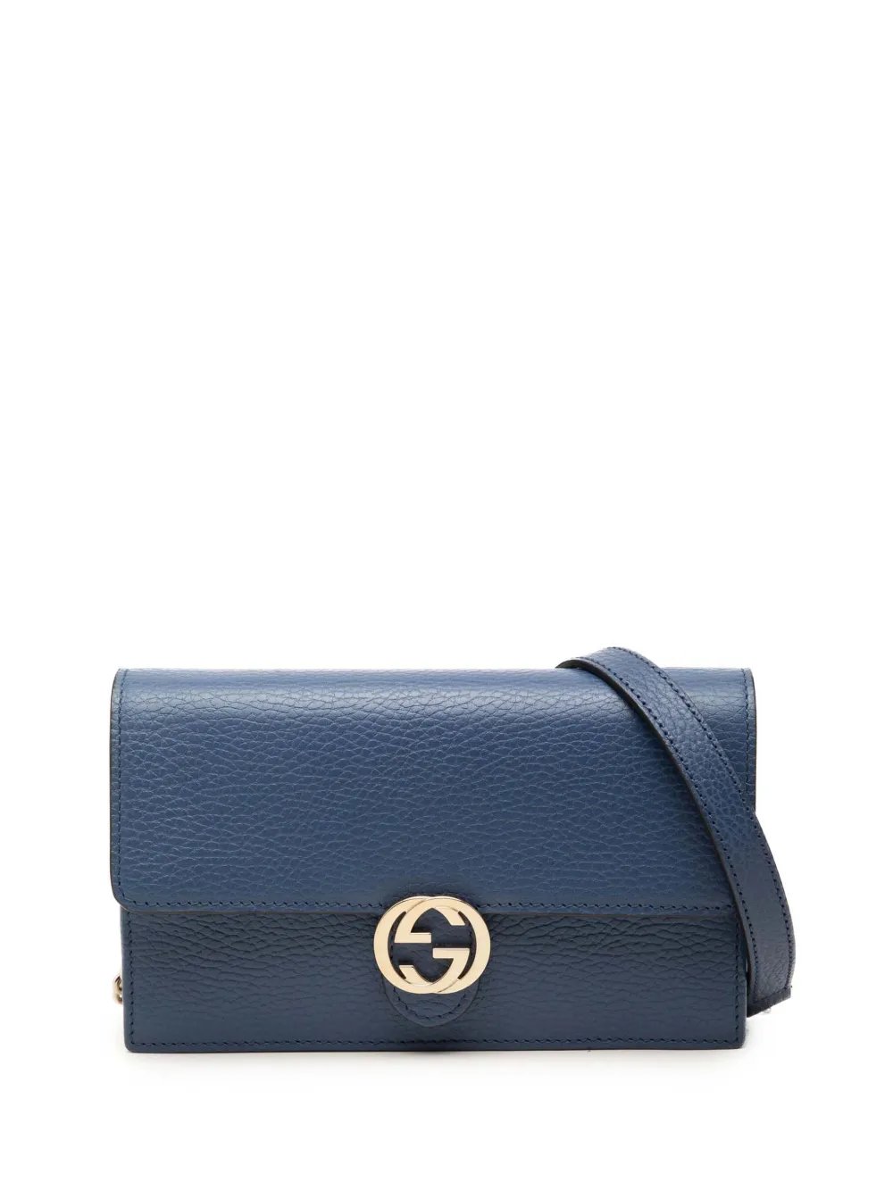 2016-2026 Dollar Calfskin Interlocking G Wallet on Chain crossbody bag