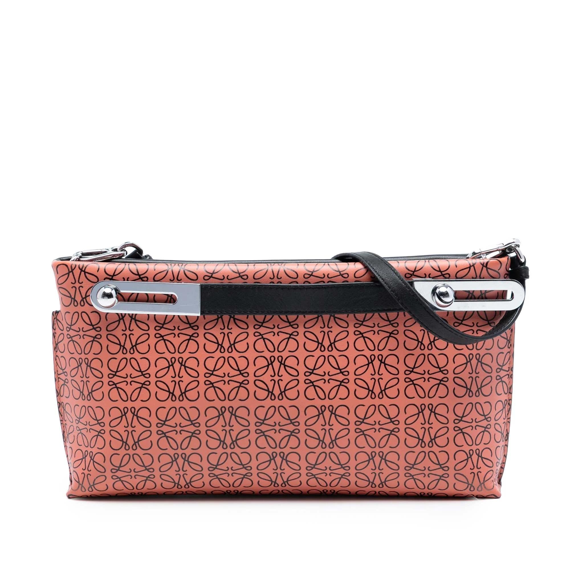 Anagram pony-style calfskin handbag