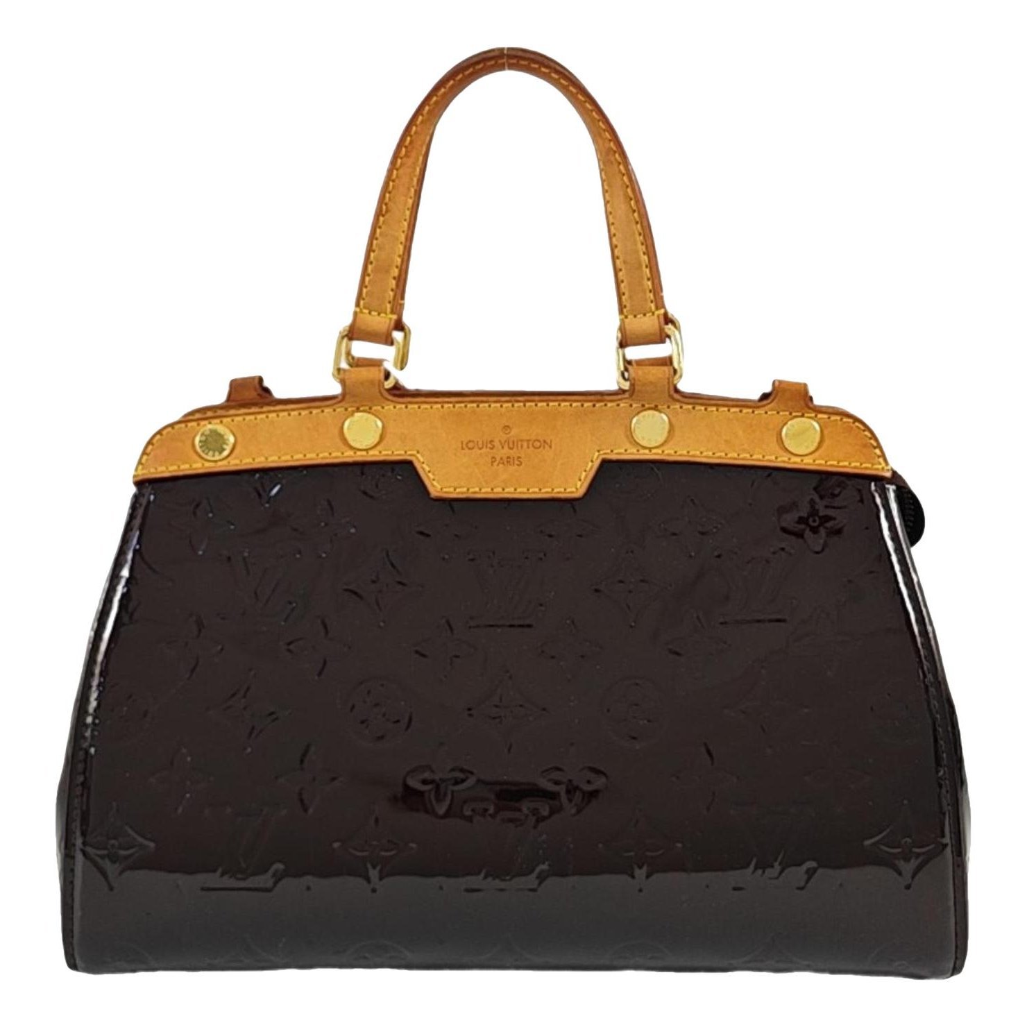 Patent leather handbag