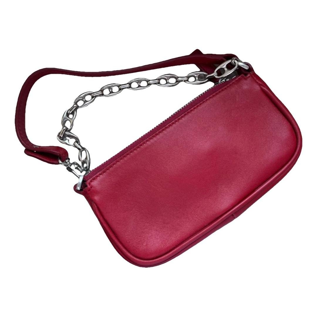 By Far Mini leather clutch bag