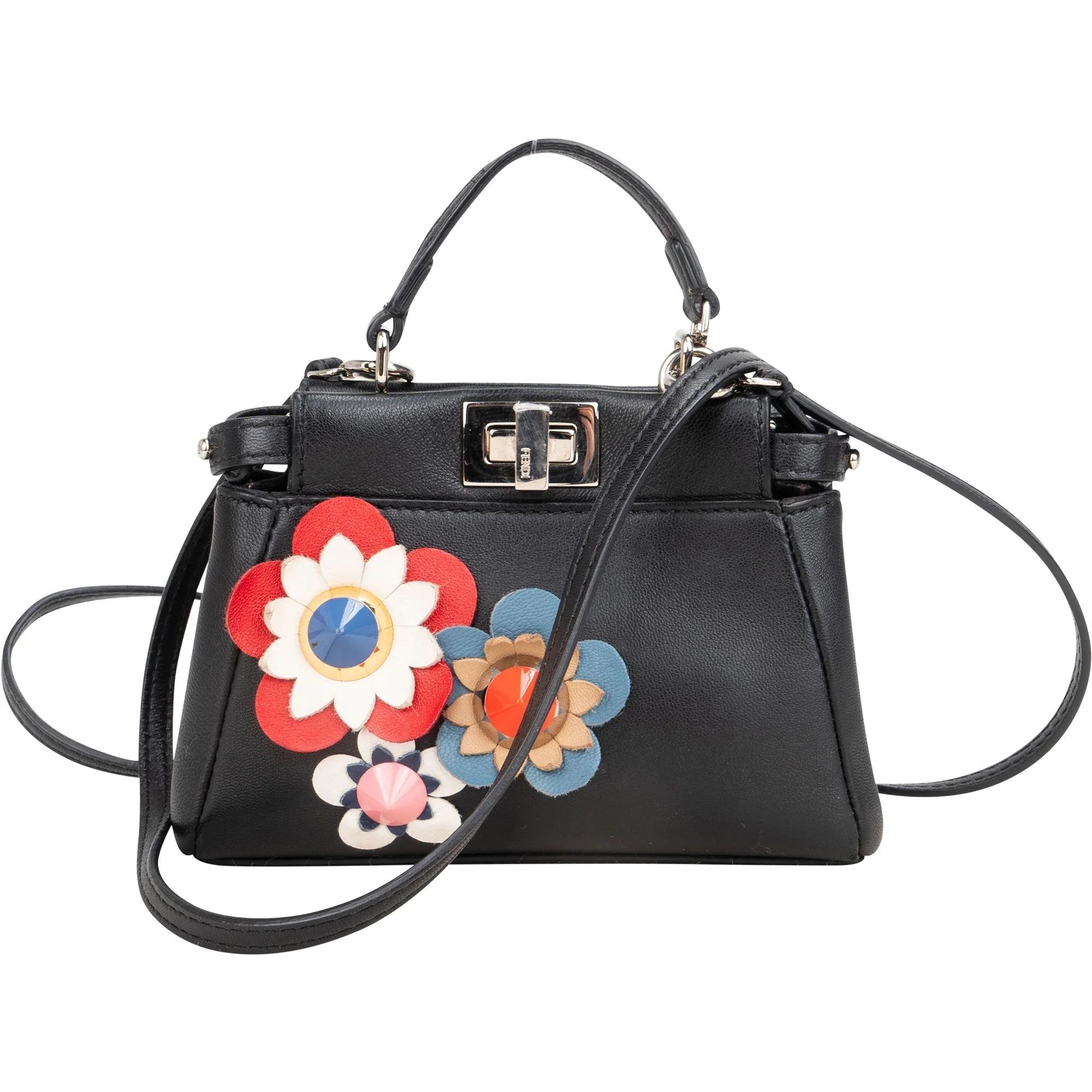 Peekaboo leather handbag