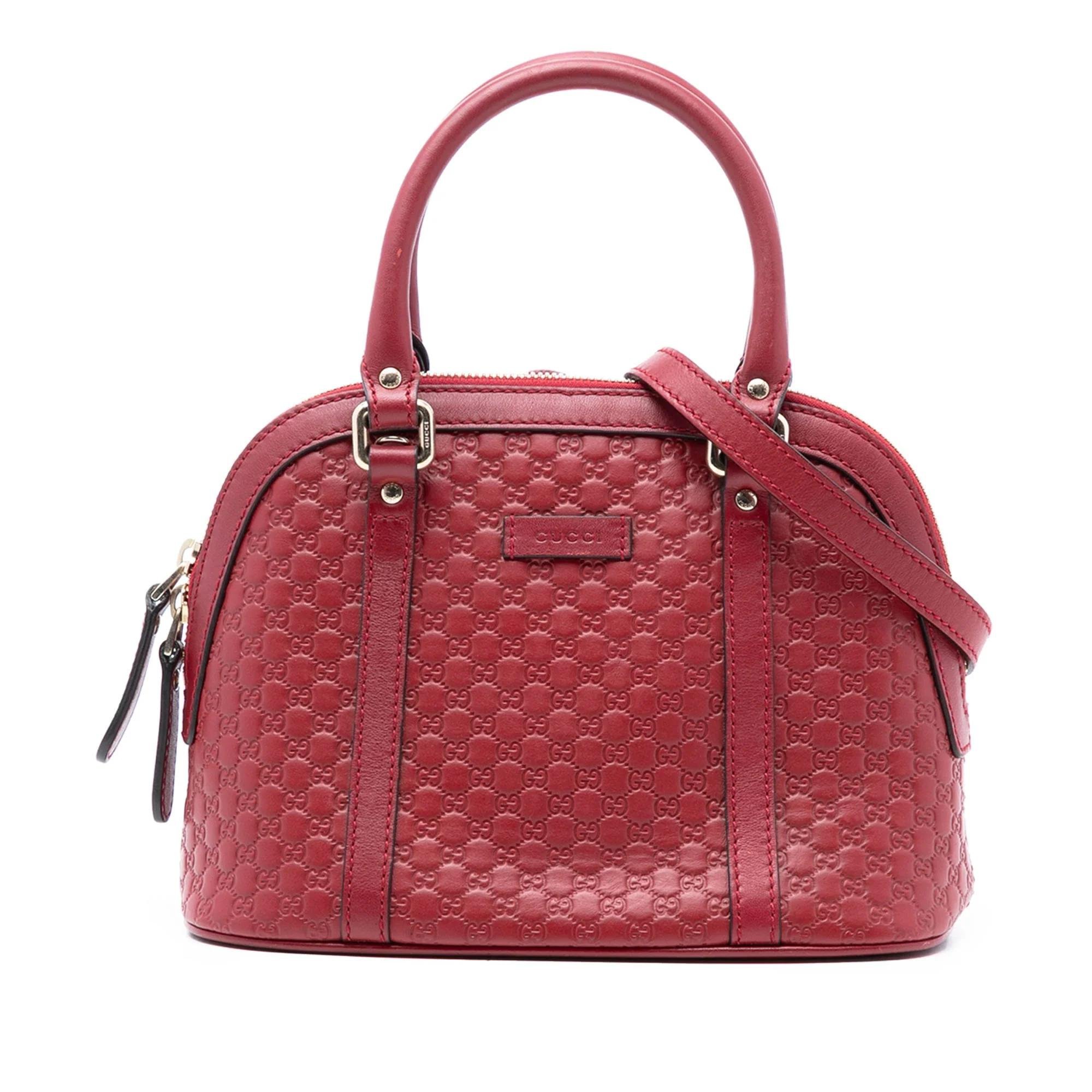 Dôme leather satchel