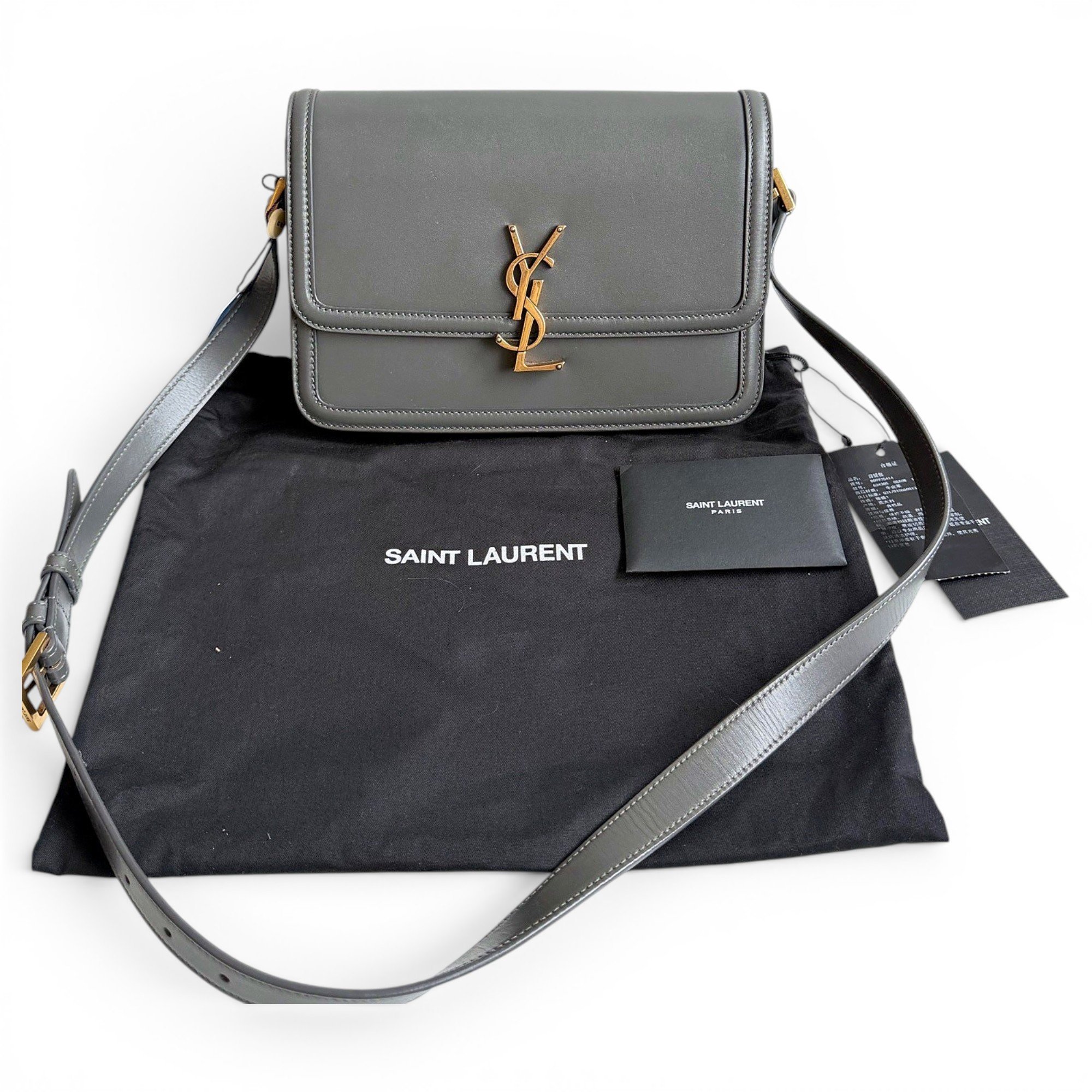 Solférino leather handbag