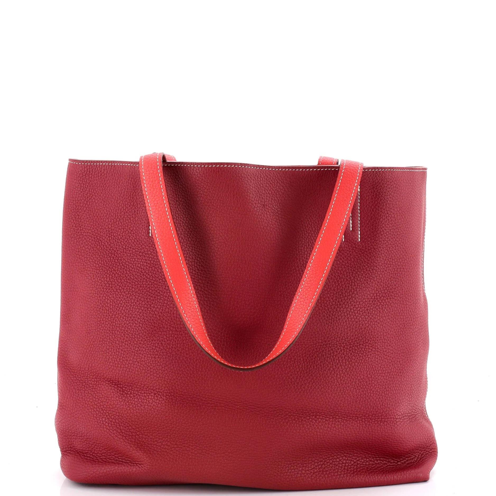 Leather tote