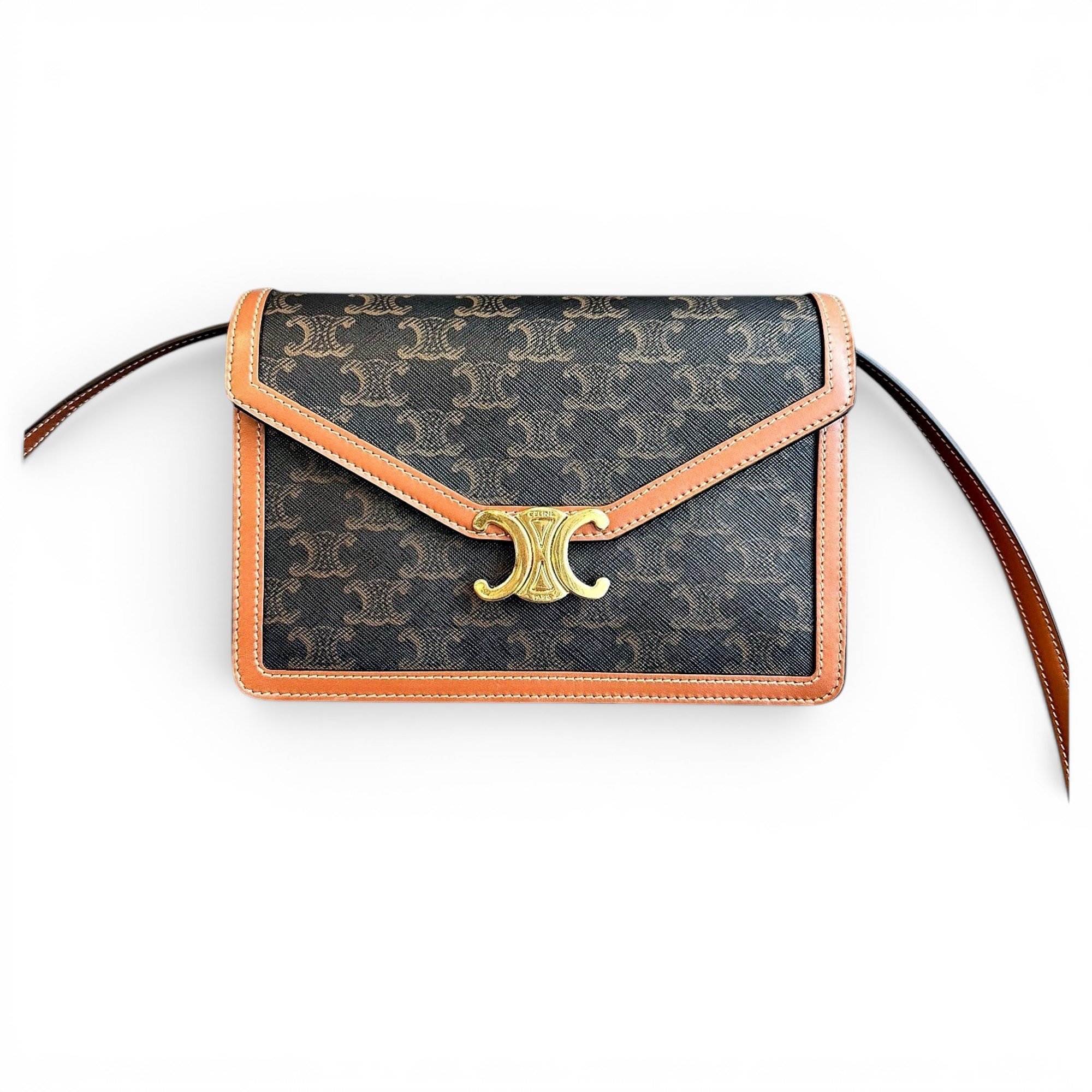 Triomphe leather crossbody bag