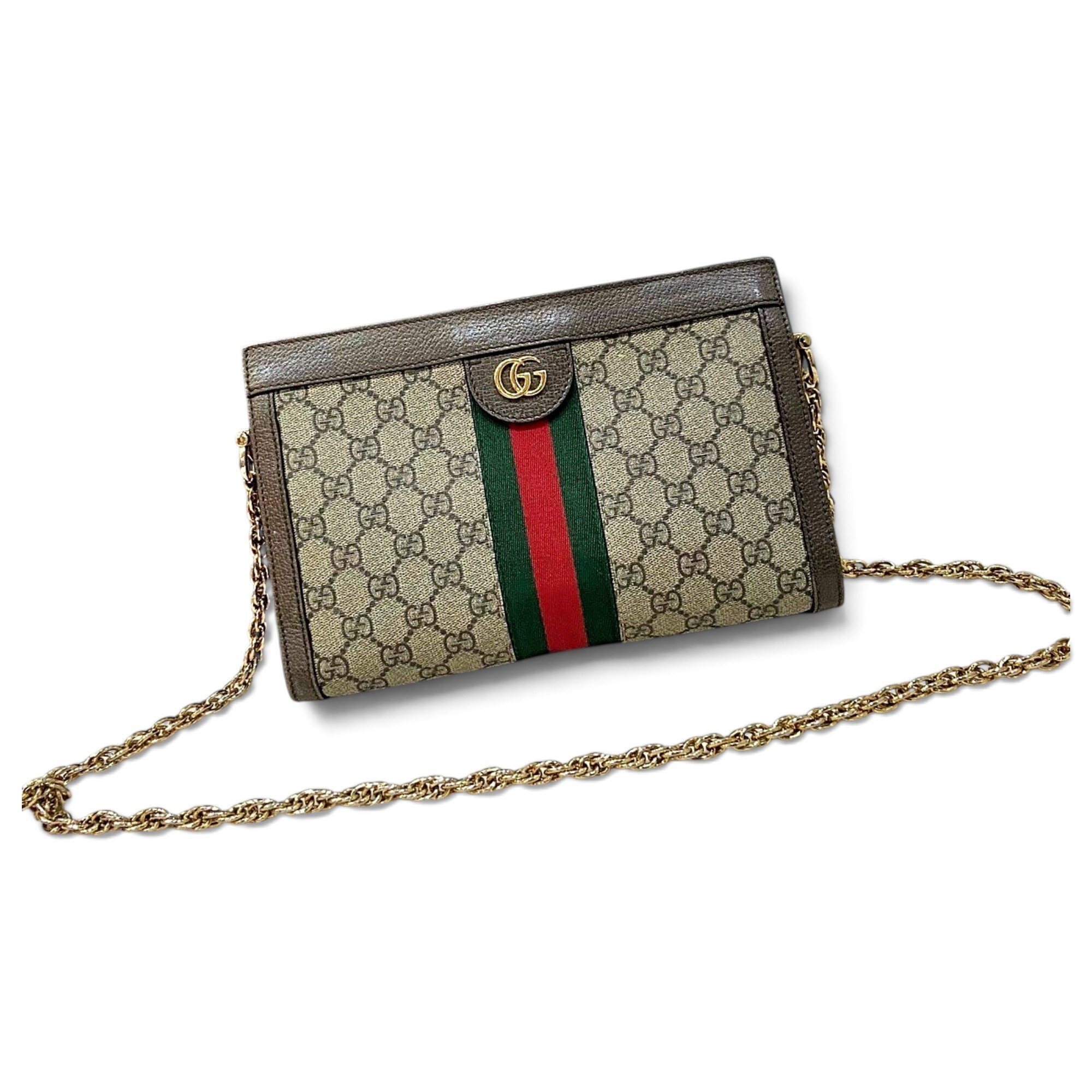 Ophidia Chain leather handbag