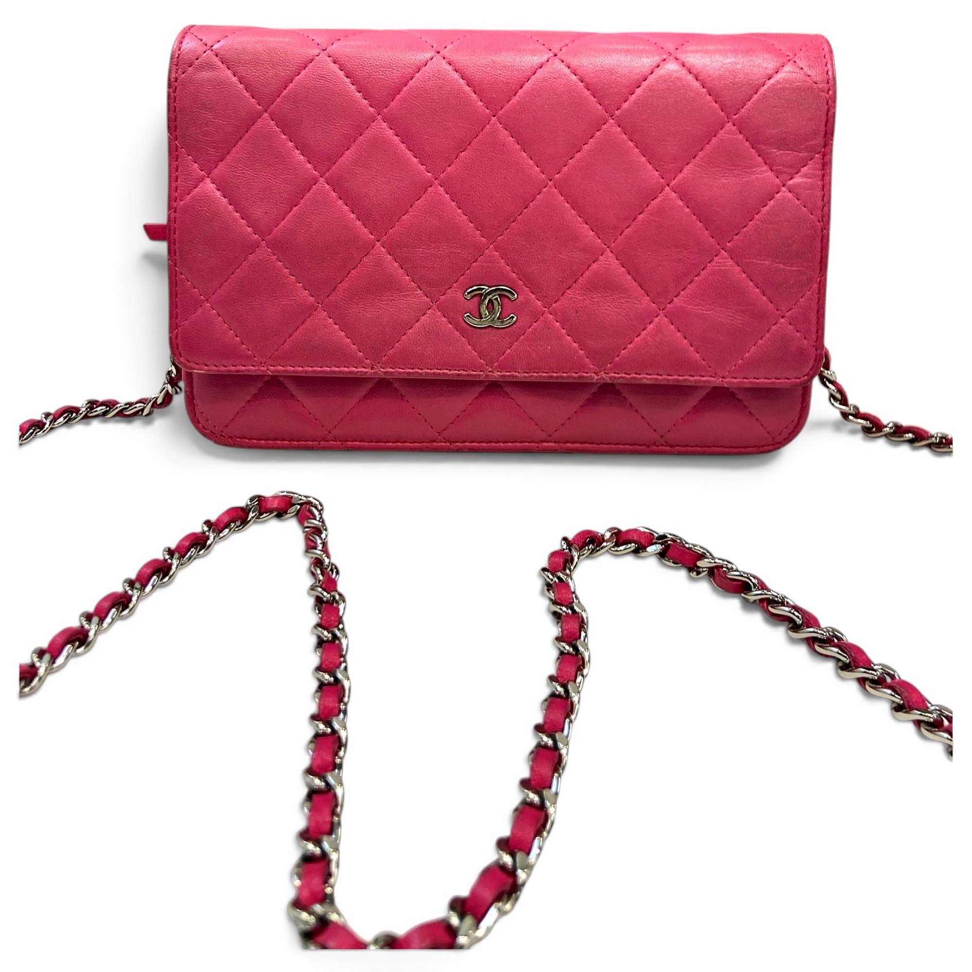 Wallet On Chain Timeless/Classique leather crossbody bag