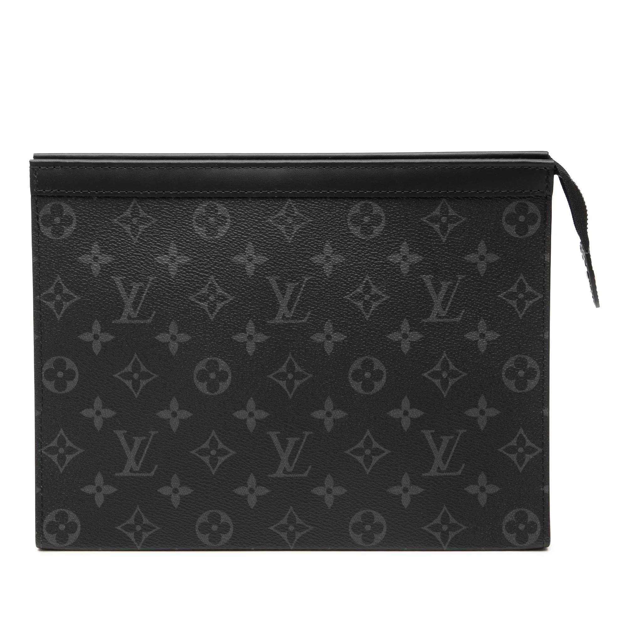 Leather clutch bag