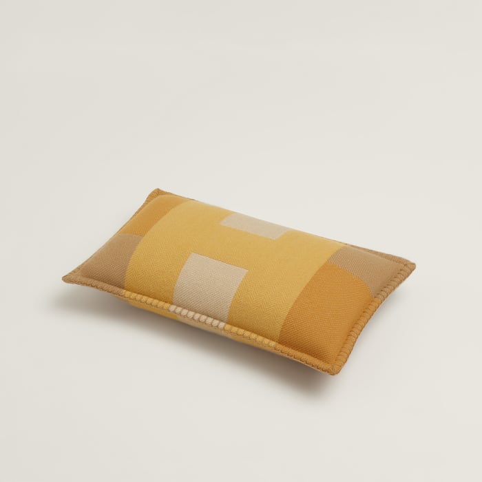 Gold H Horizon Pillow, Small Model