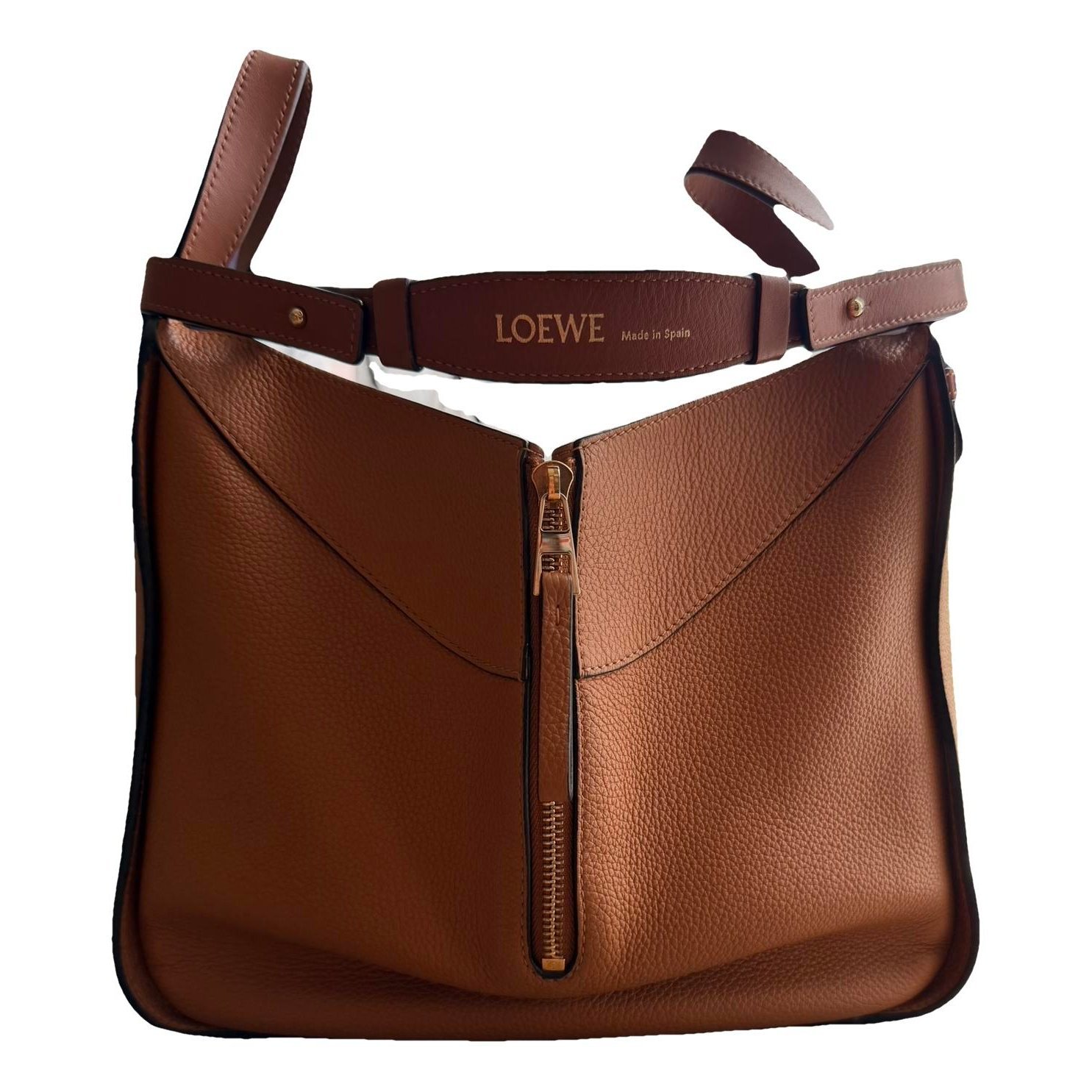 Hammock leather handbag