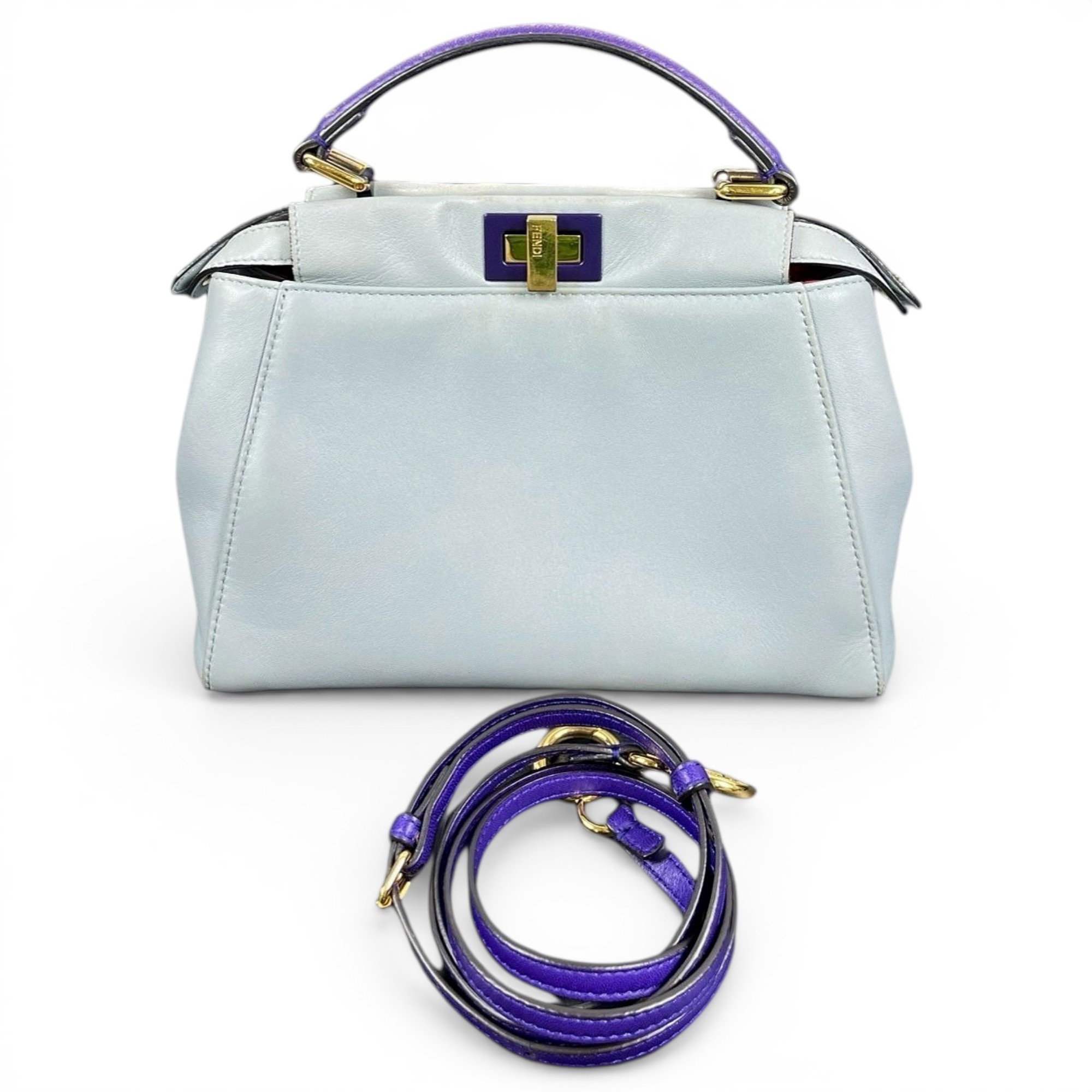 Peekaboo leather handbag