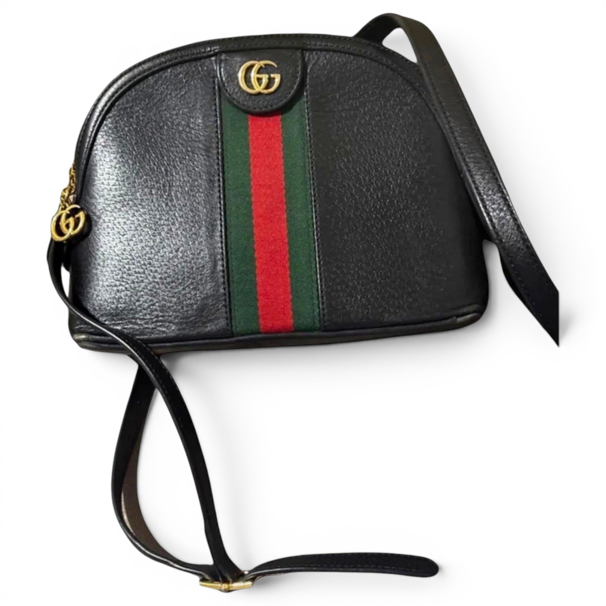 Ophidia Dome leather handbag
