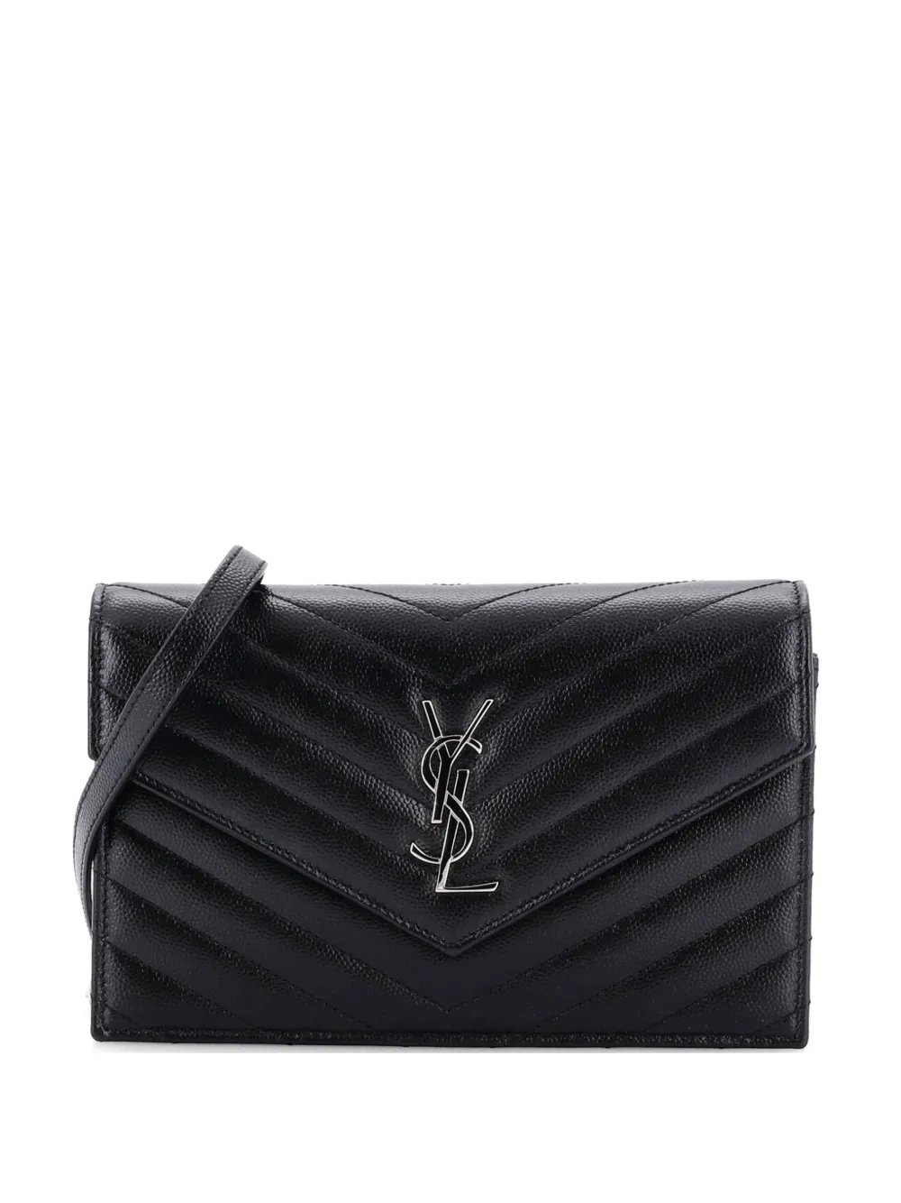 Classic Monogram Wallet on Chain Matelasse Chevron Leather Small crossbody bag