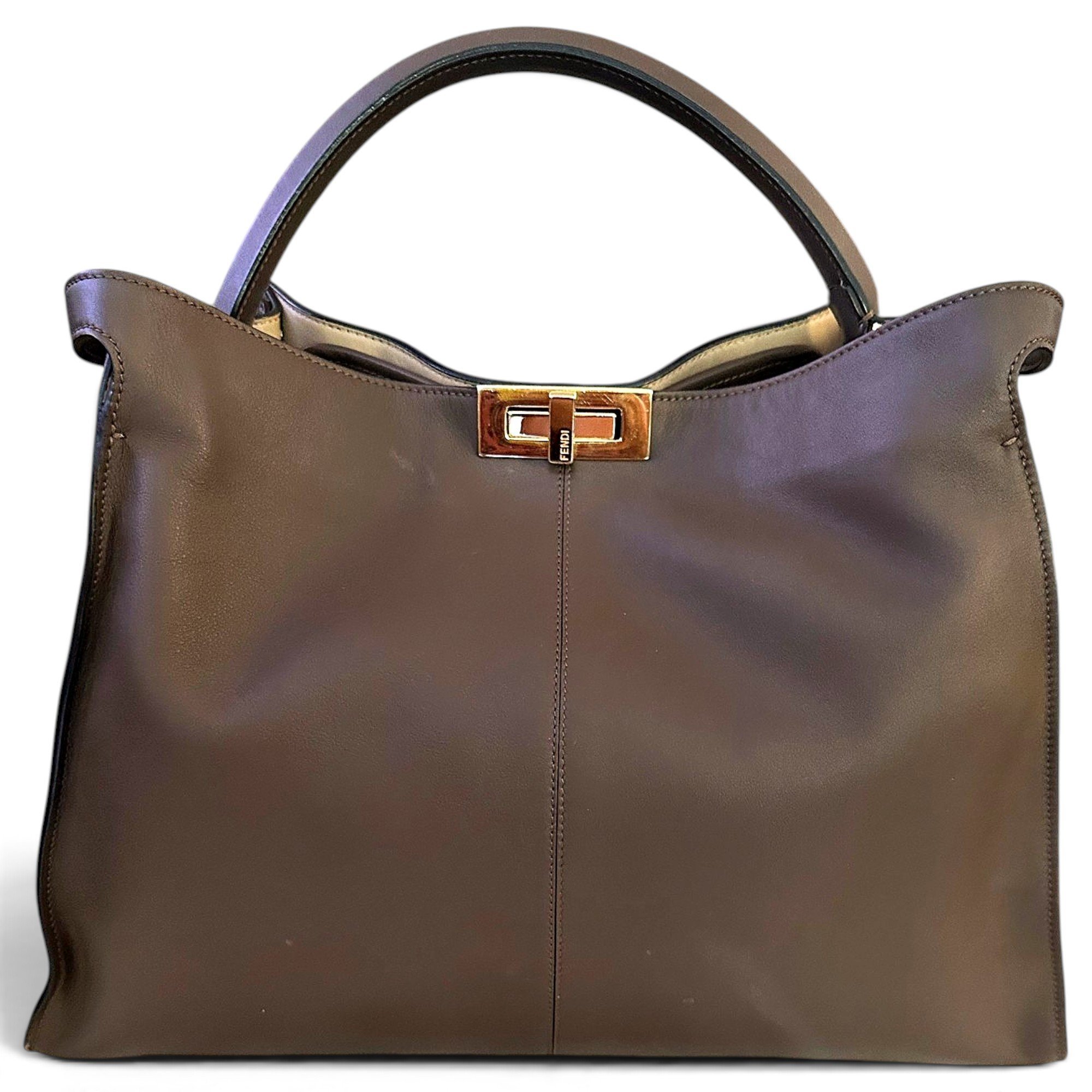Peekaboo leather handbag