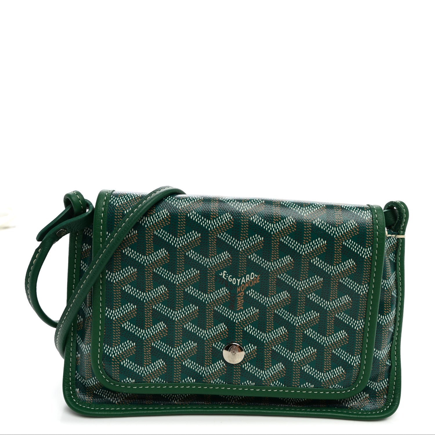 Goyard Goyardine Plumet Wallet Clutch Green