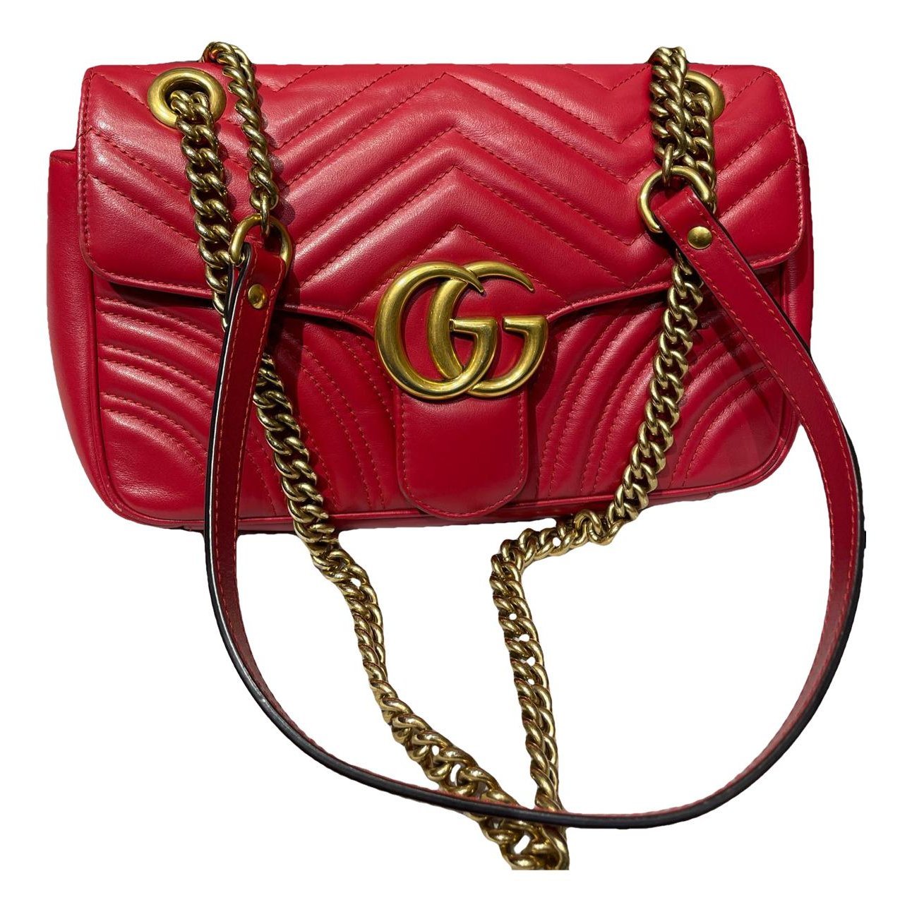 GG Marmont Flap leather handbag