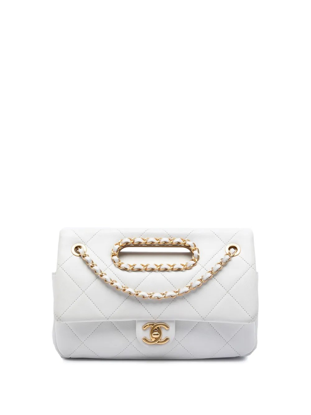 2019 Medium Quilted Lambskin A Real Catch Flap satchel