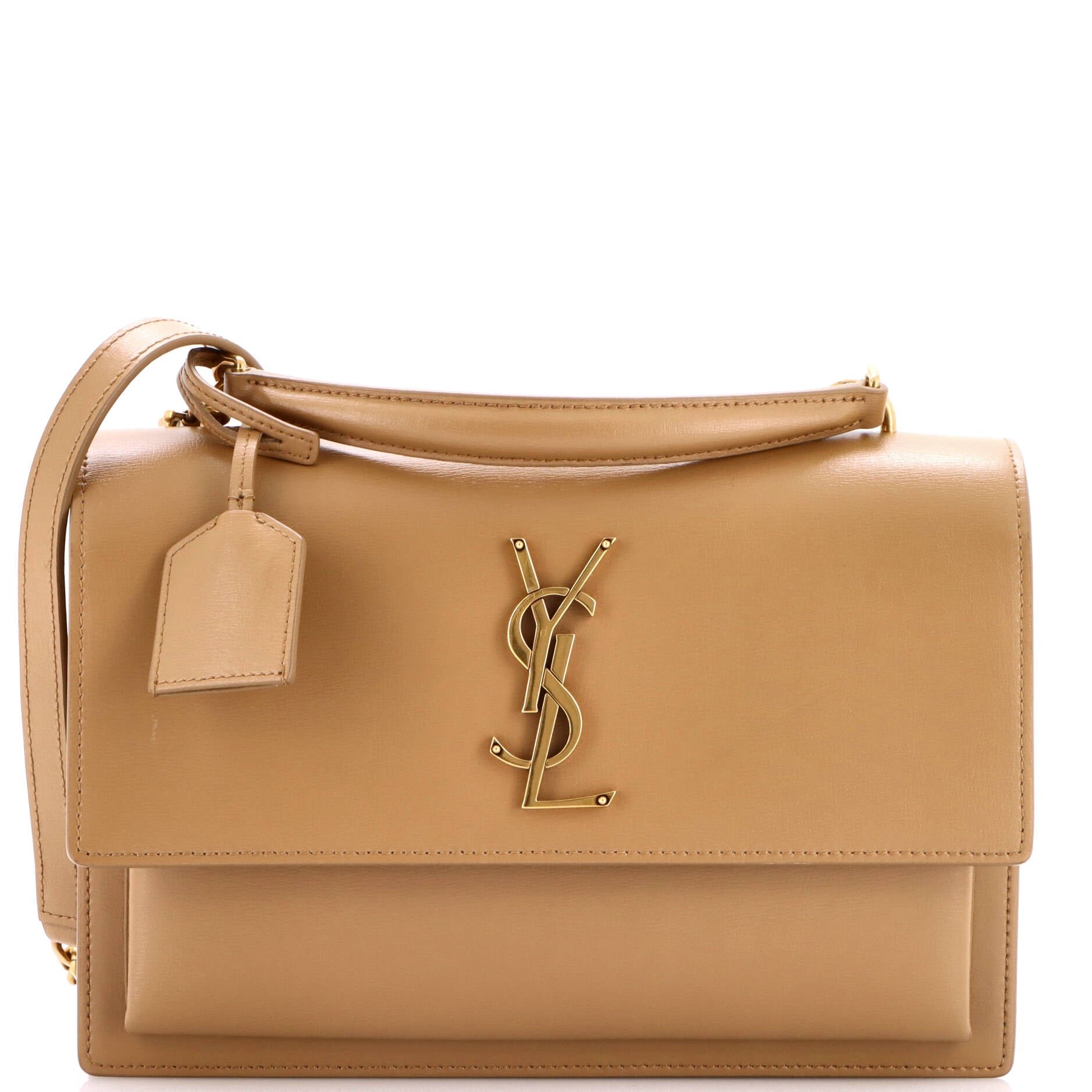 Sunset Top Handle Shoulder Bag Leather Medium