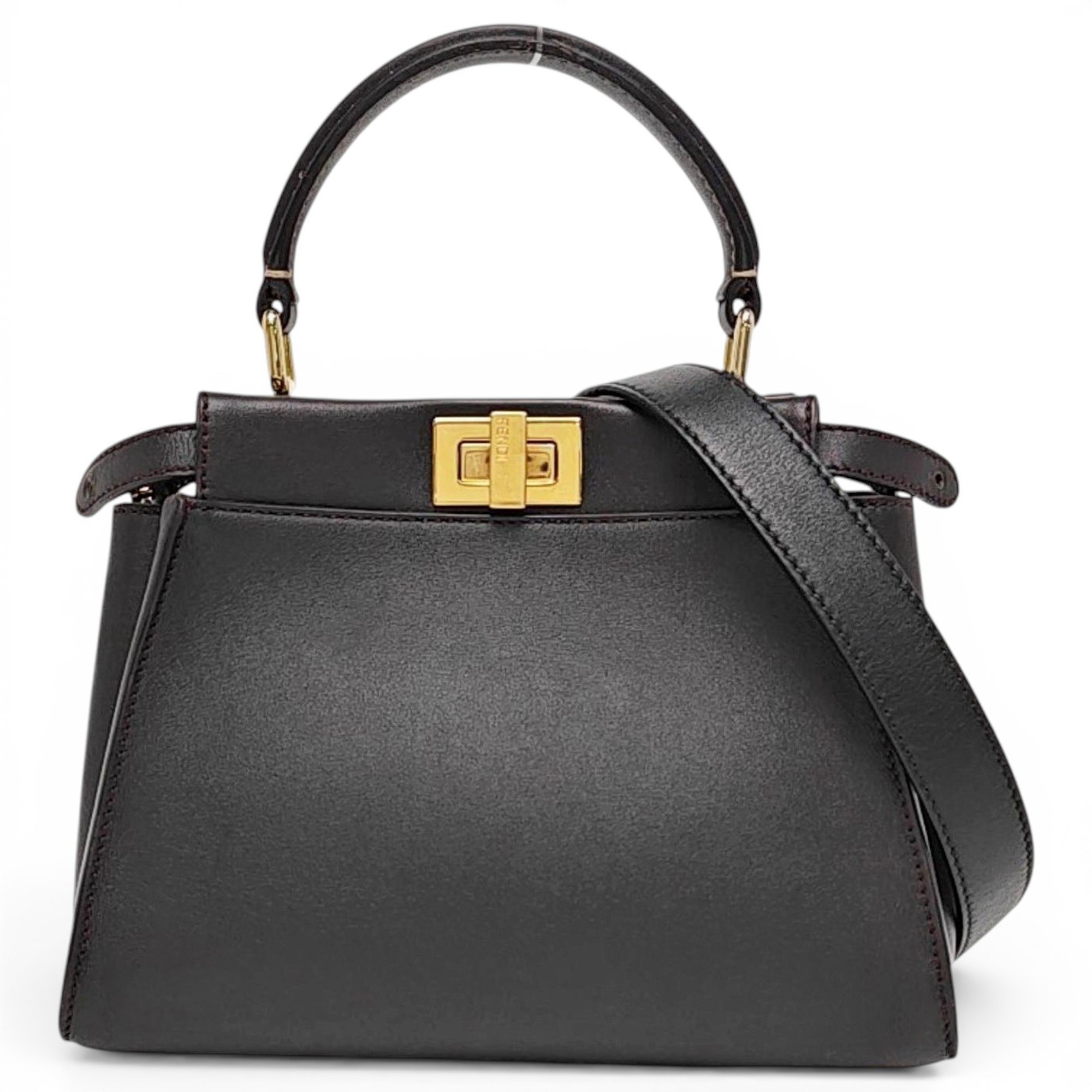 Peekaboo leather handbag
