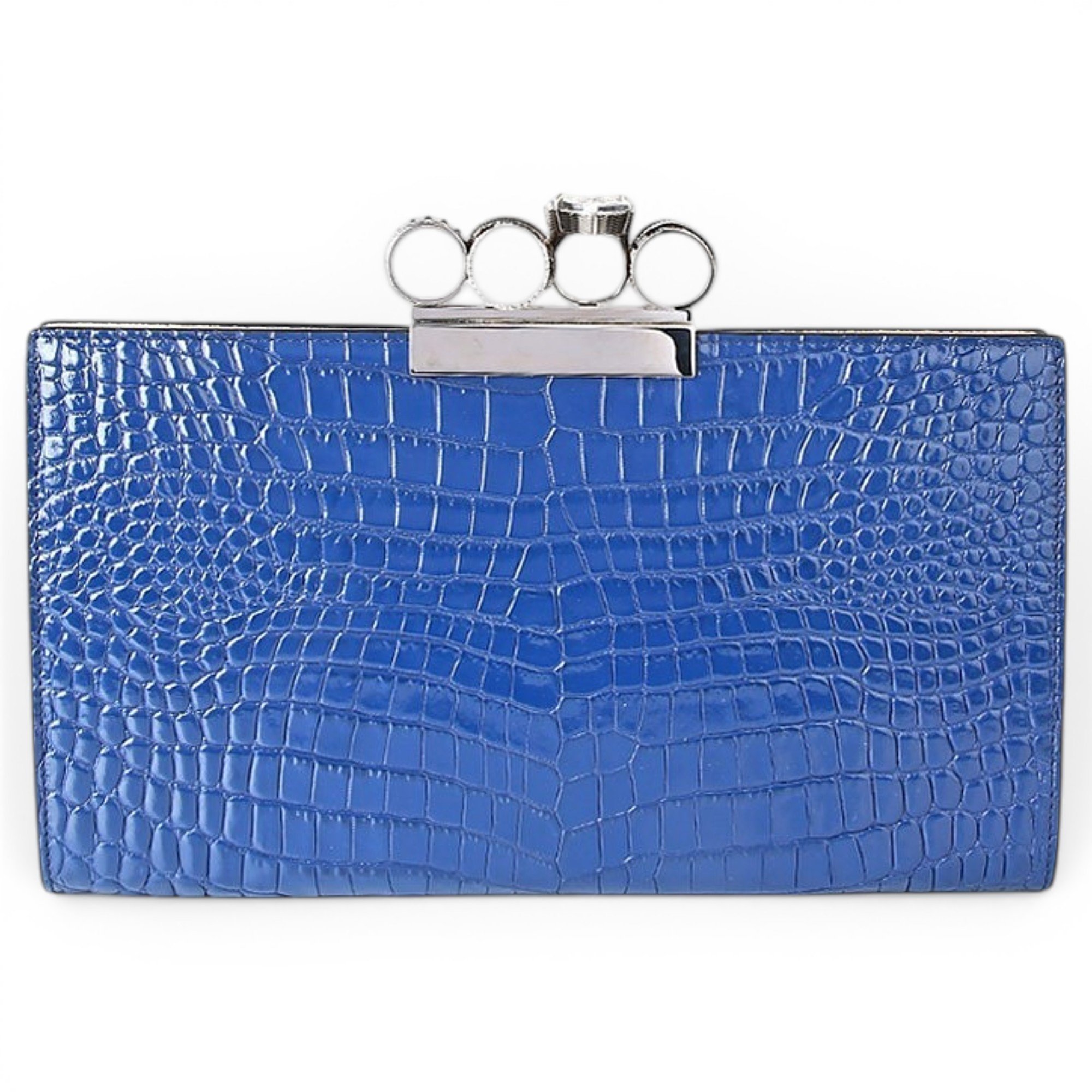 Leather clutch bag