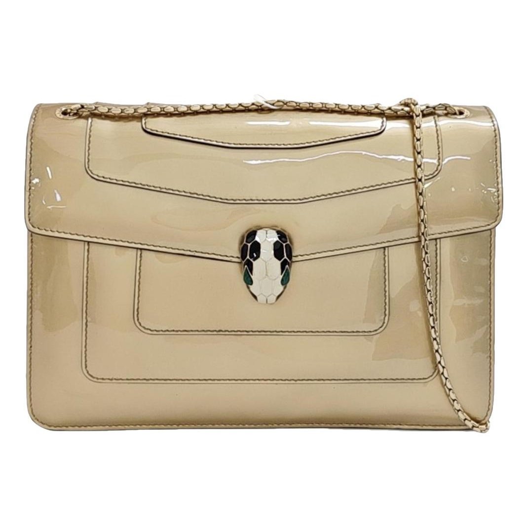 Serpenti leather handbag