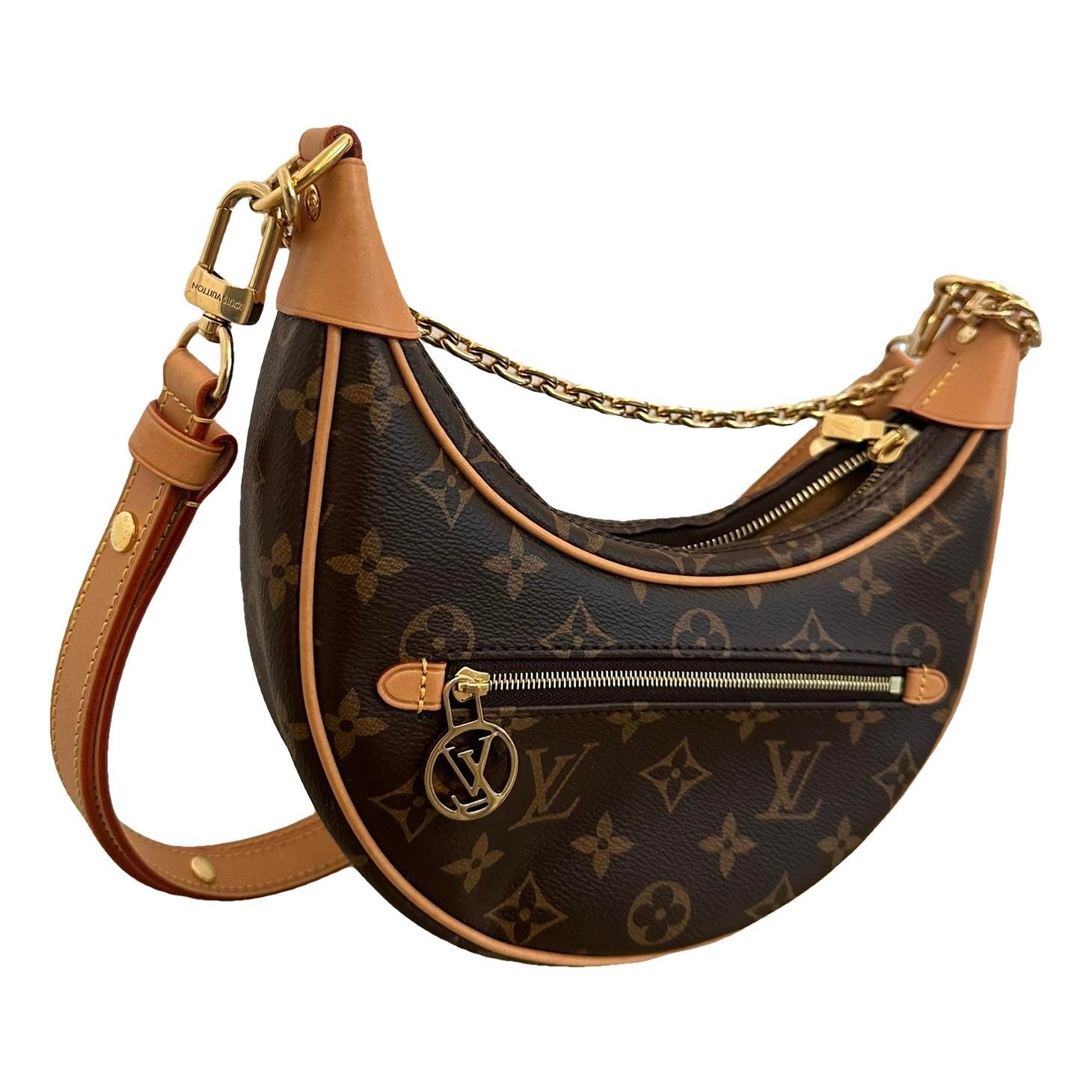 Loop leather handbag