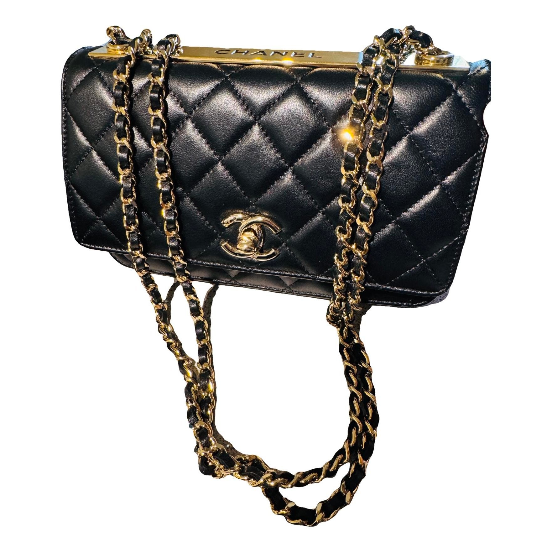 Trendy CC Wallet on Chain leather crossbody bag