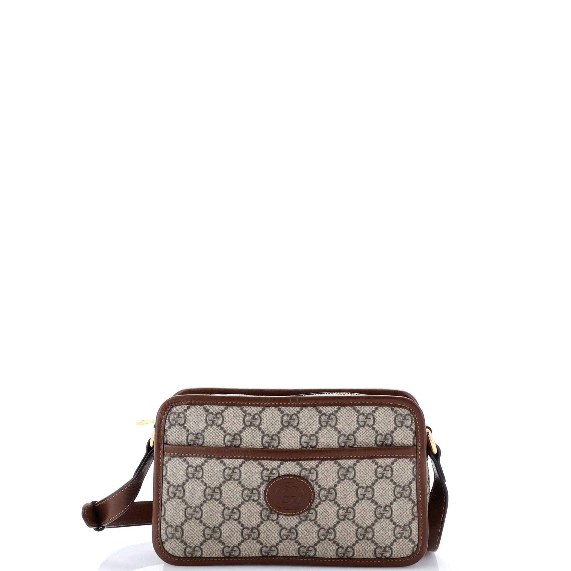 Interlocking G Patch Camera Bag GG Coated Canvas Mini