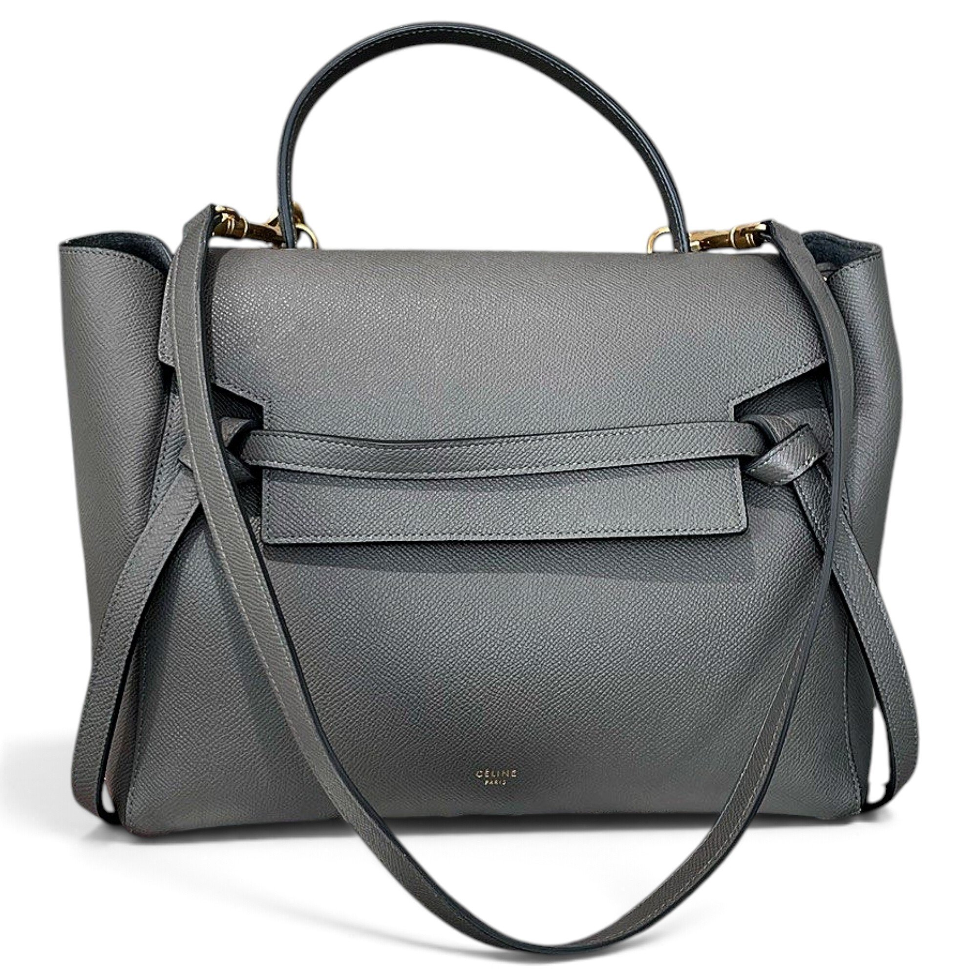 Belt leather handbag