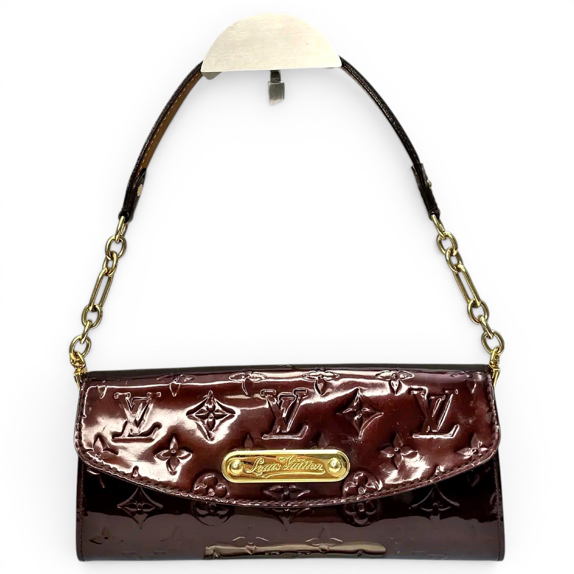 Sunset Boulevard patent leather handbag