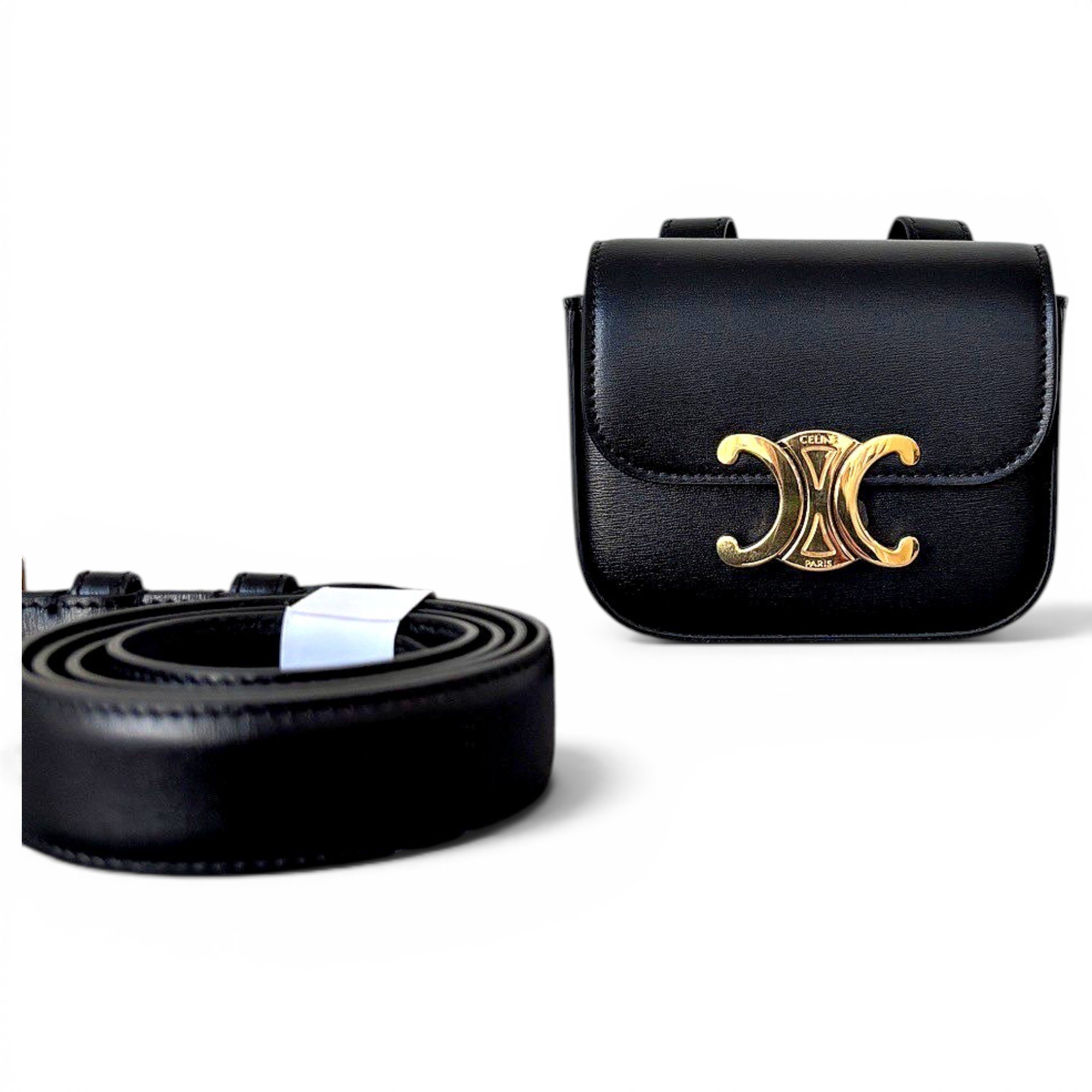 Triomphe leather handbag